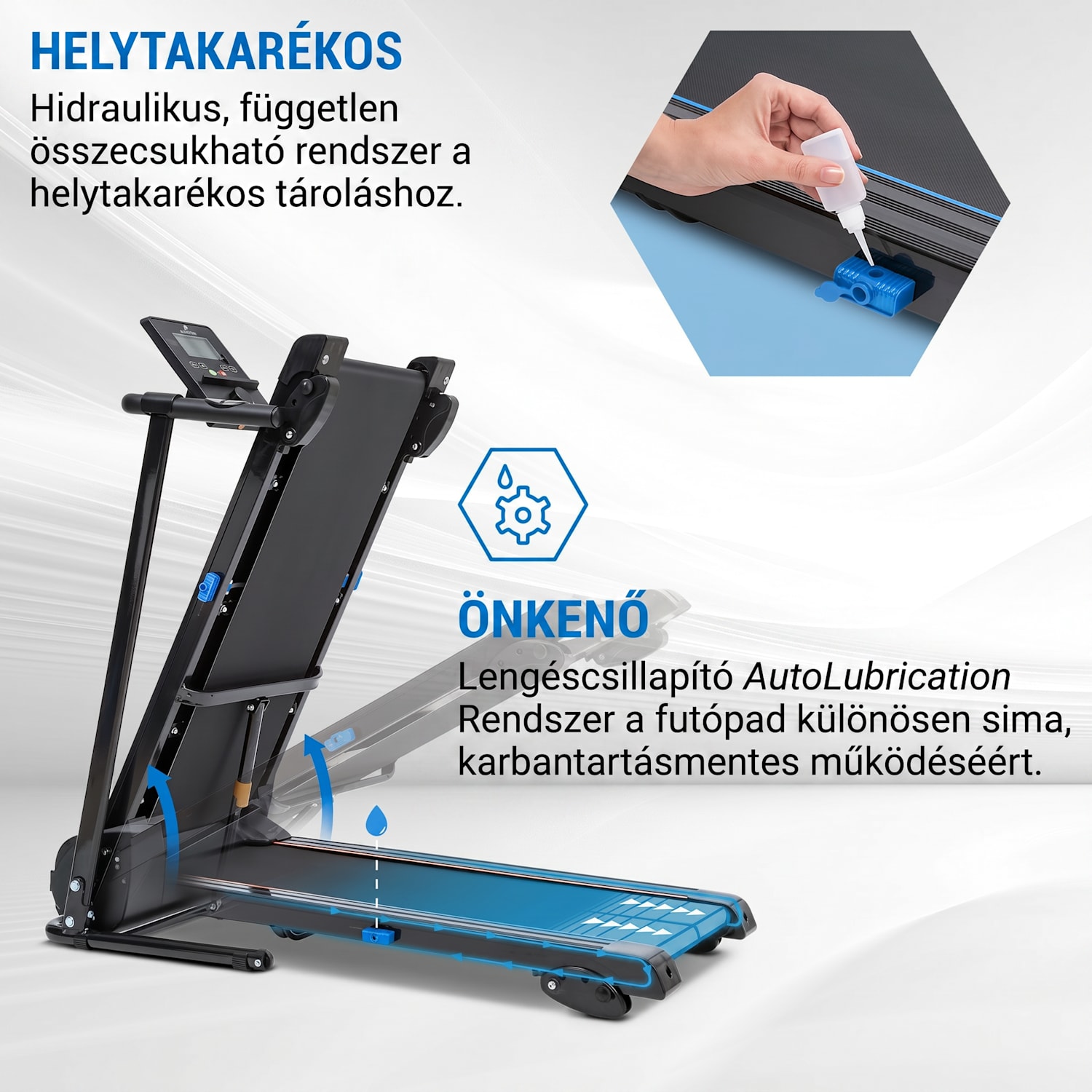 Pacemaker F60, futópad, 1.0 HP, önkenő, Bluetooth 