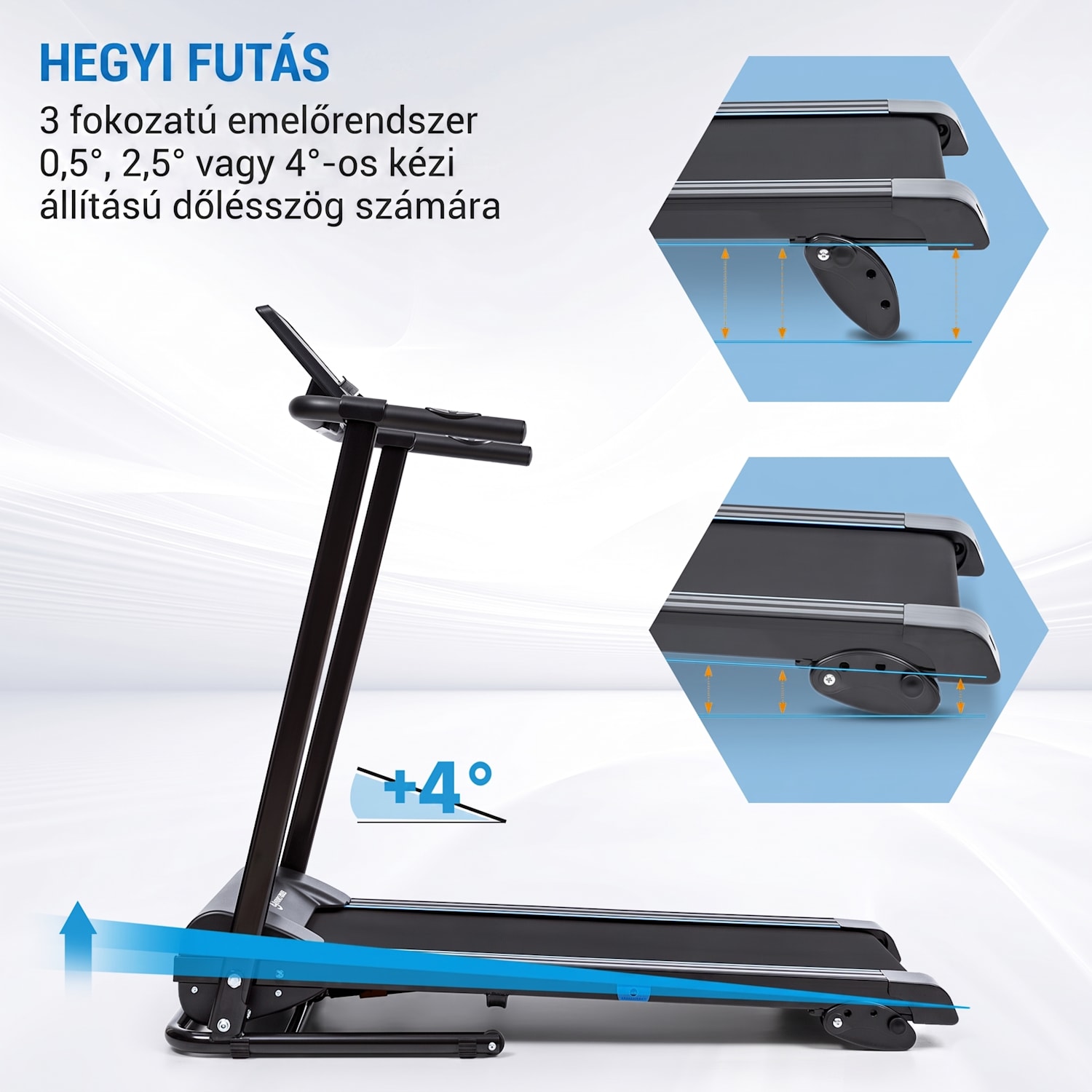 Pacemaker F60, futópad, 1.0 HP, önkenő, Bluetooth 