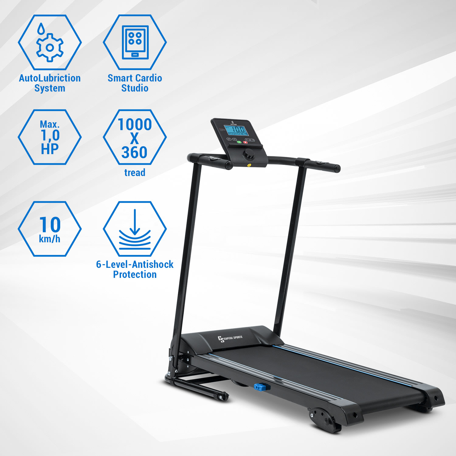 Pacemaker F60, futópad, 1.0 HP, önkenő, Bluetooth 