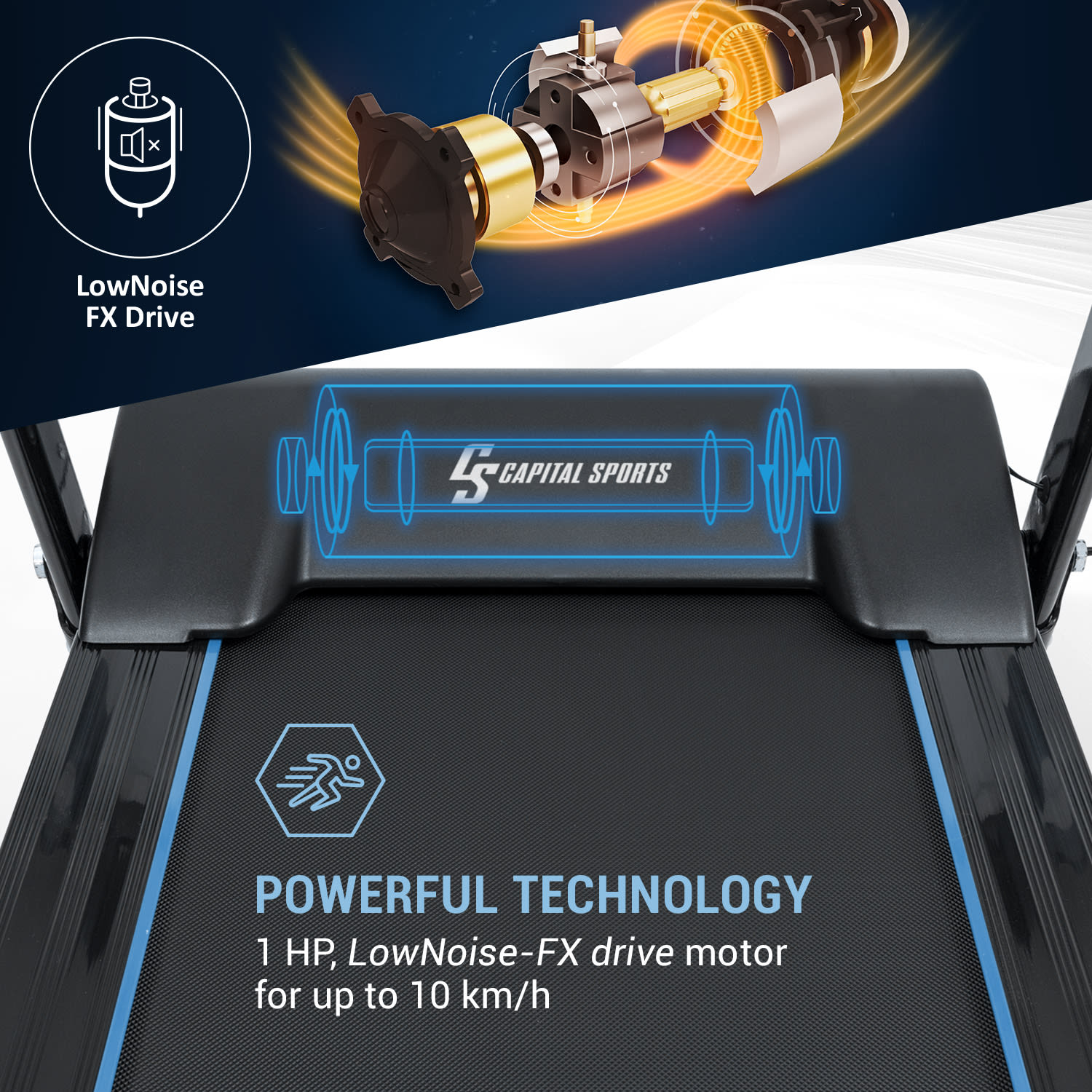 Pacemaker F60, futópad, 1.0 HP, önkenő, Bluetooth 