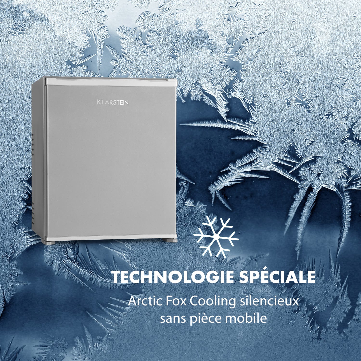 Nagano S mini-réfrigérateur 38 l 0 dB 0-8°C silencieux 54,5 cm argent 38 L | Argent