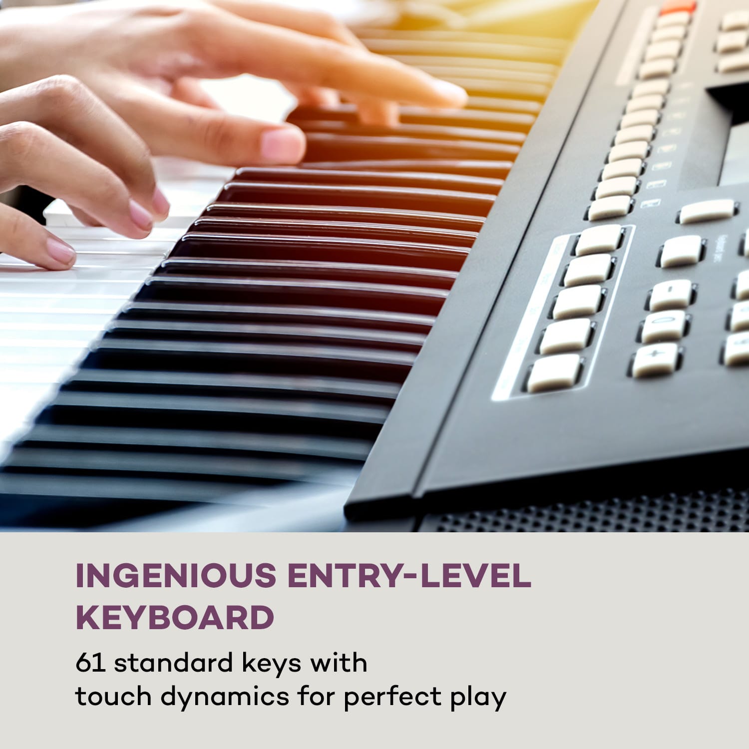 Etude 61 MK II, keyboard, 61 štandardných kláves, 300 zvukov/rytmov, čierny Čierna