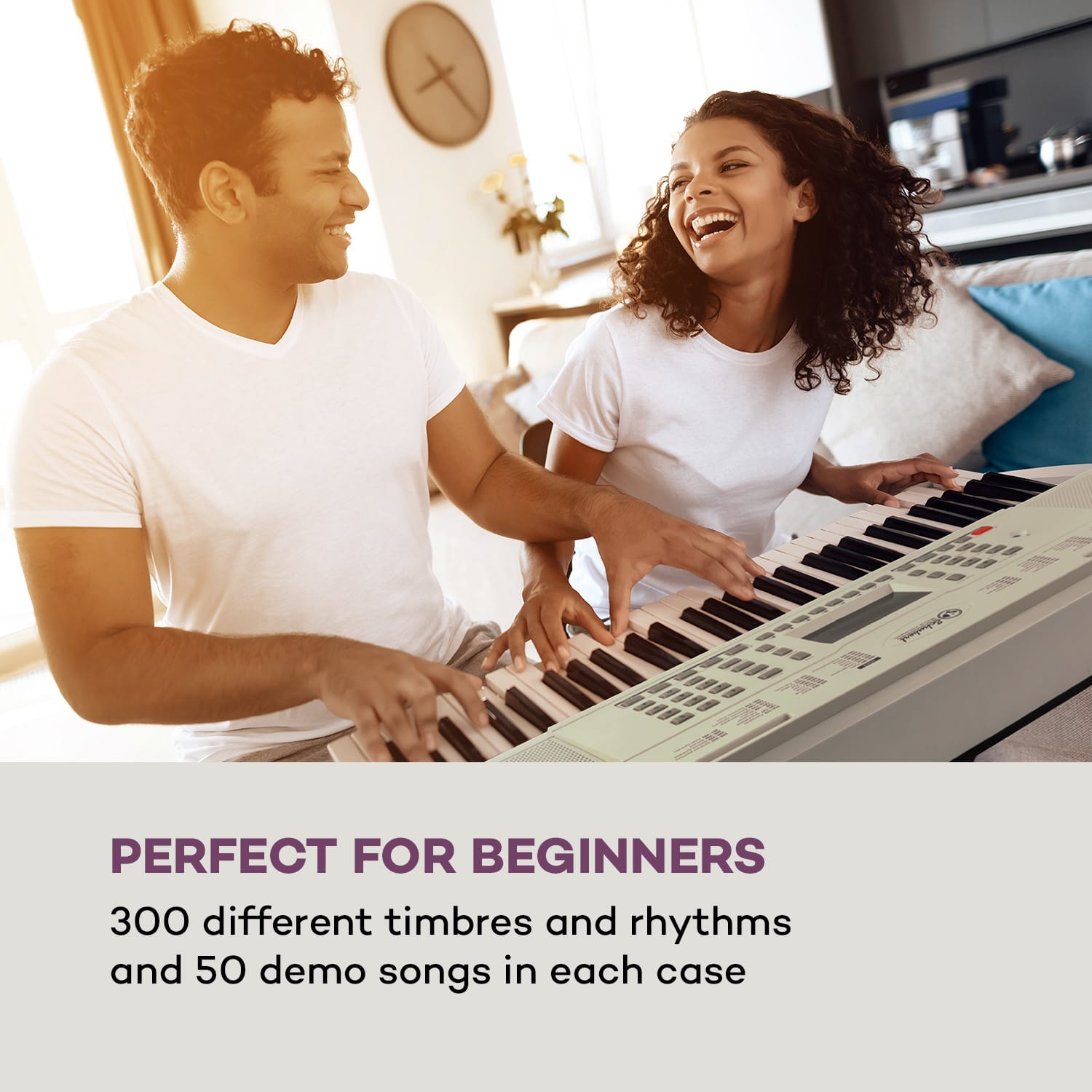 Etude 61 MK II keyboard 61 toetsen 300 klanken/ritmes wit Wit