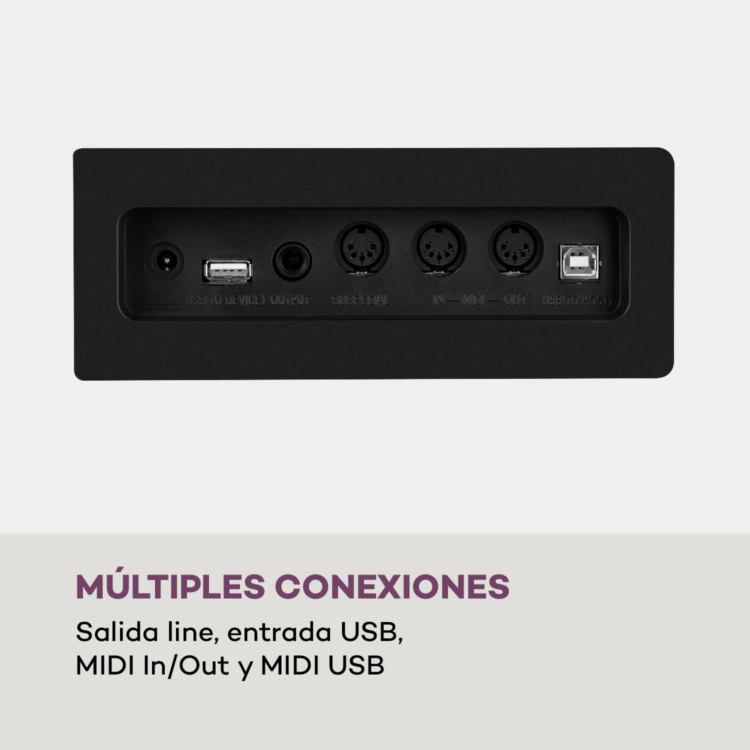 Subi 88 MK II Teclado 88 teclas MIDI USB 360 sonidos 160 ritmos Blanco Blanco