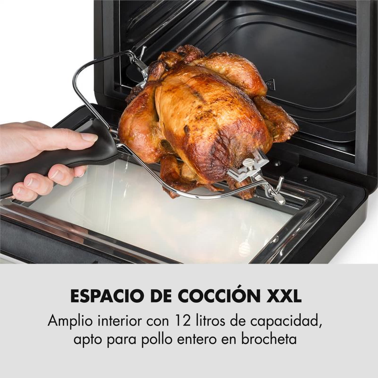 AeroVital Cube Freidora de aire caliente 1600 W 12 L Temporizador 16 programas Negro Negro