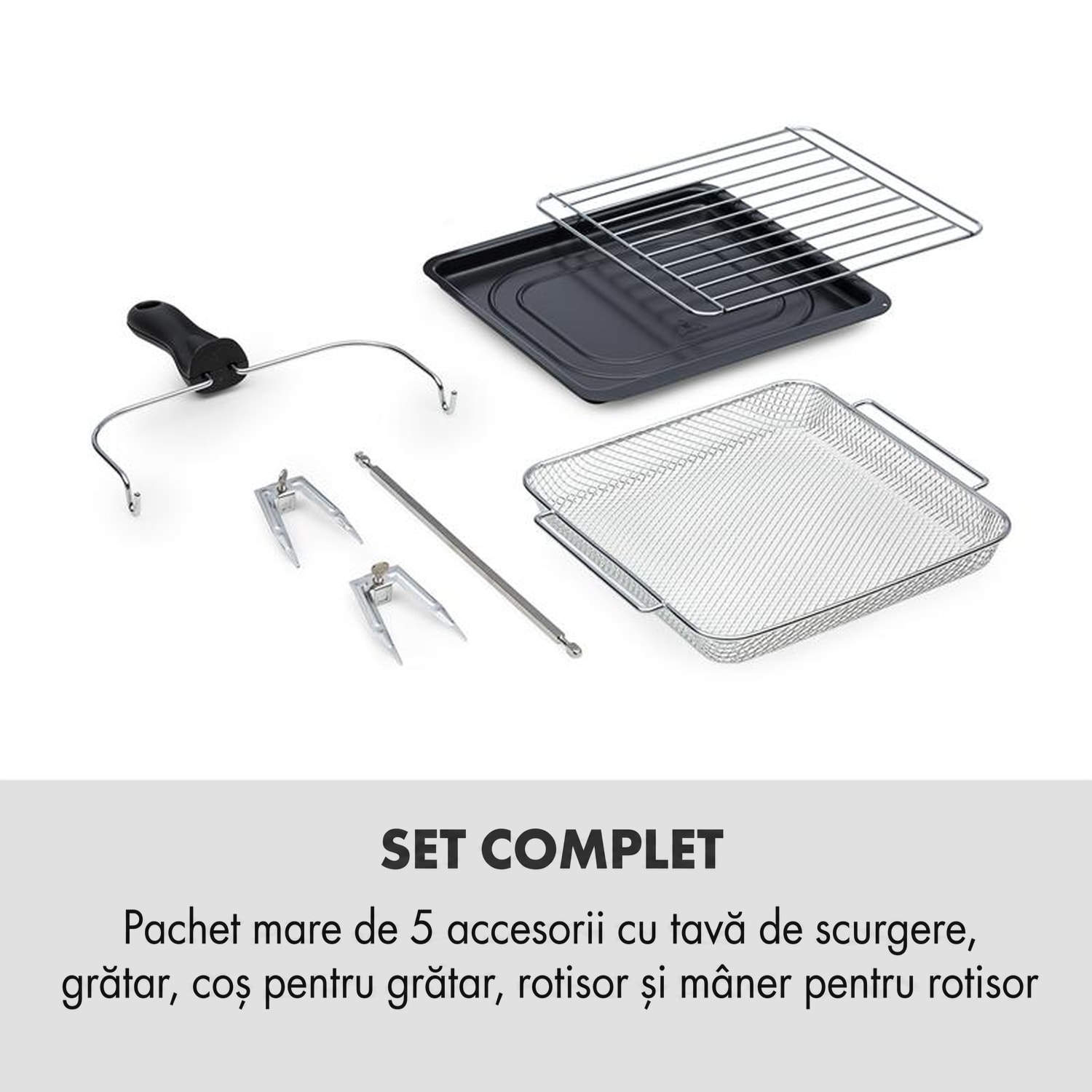 AeroVital Cube, friteuză pe aer cald, 1600 W, 12 l, timer, 16 programe, negru Negru