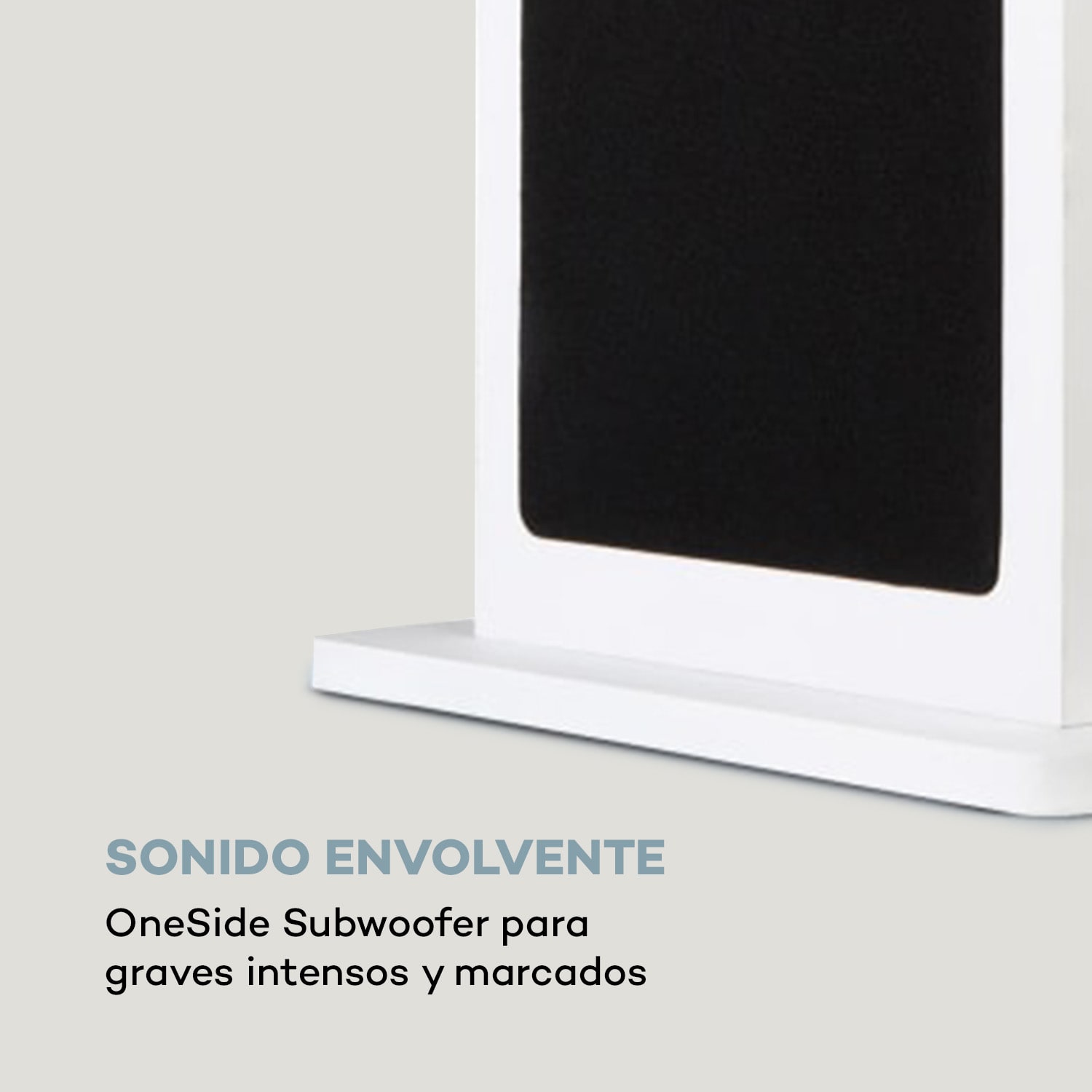 Karaboom 100 Sing Torre de karaoke 120W max. Reproductor de CD 2 micrófonos inalámbricos Blanco