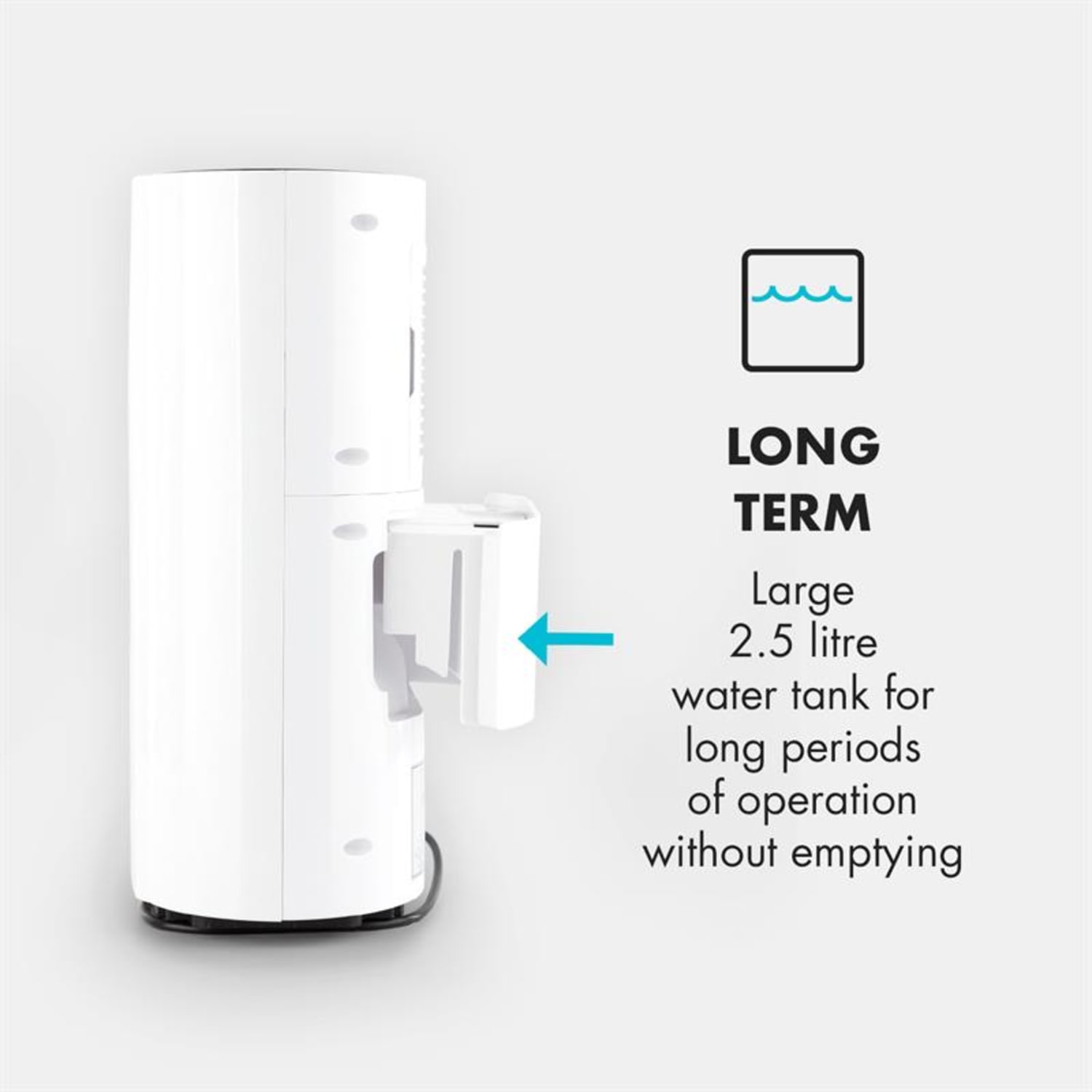 AeroDry 10 luchtontvochtiger 265W 10l/d 135m³/h 25m² DrySelect 37dB wit 