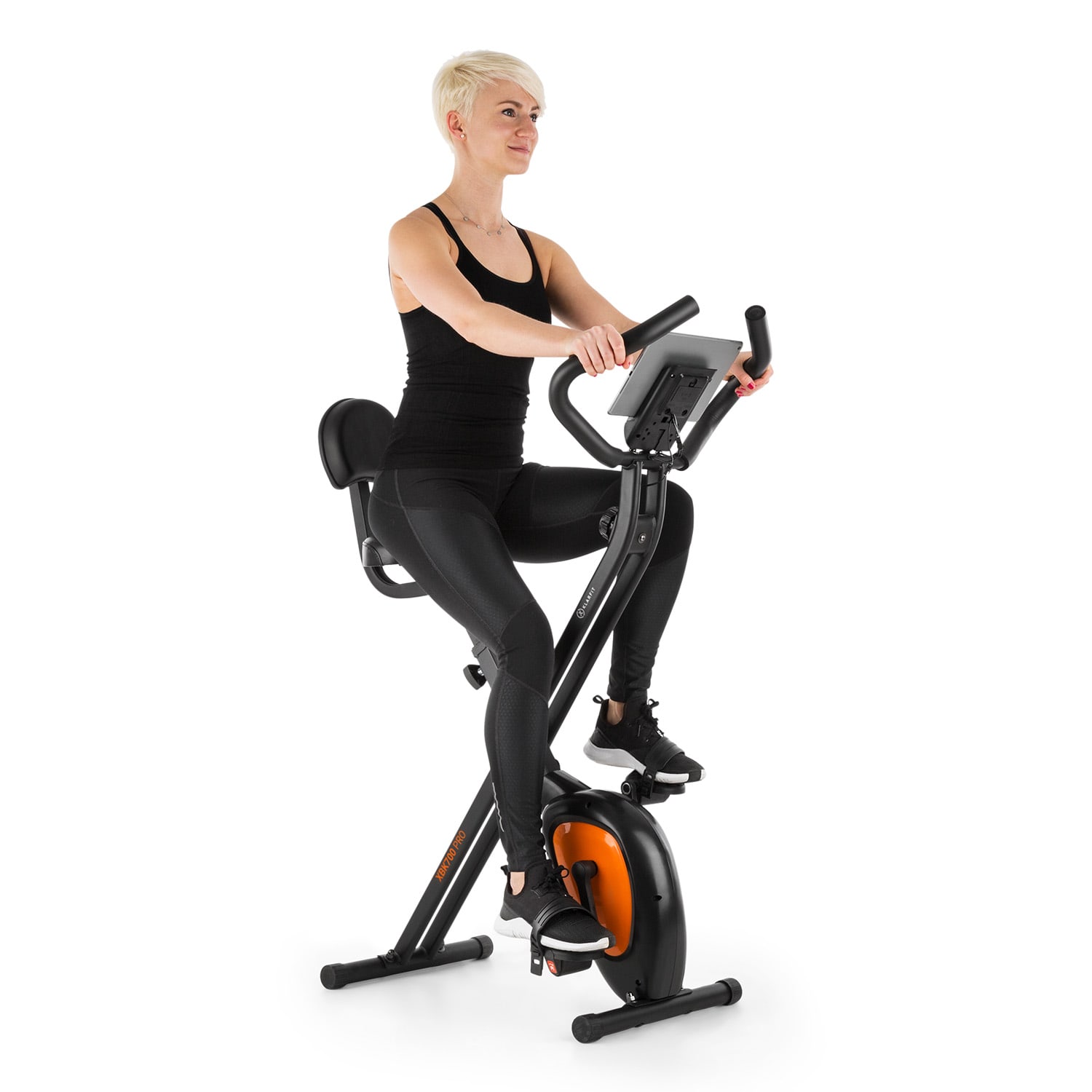 Azura Air, domači trenažer, X-bike, SilentBelt, magnetni upor, zložljiv Oranžna