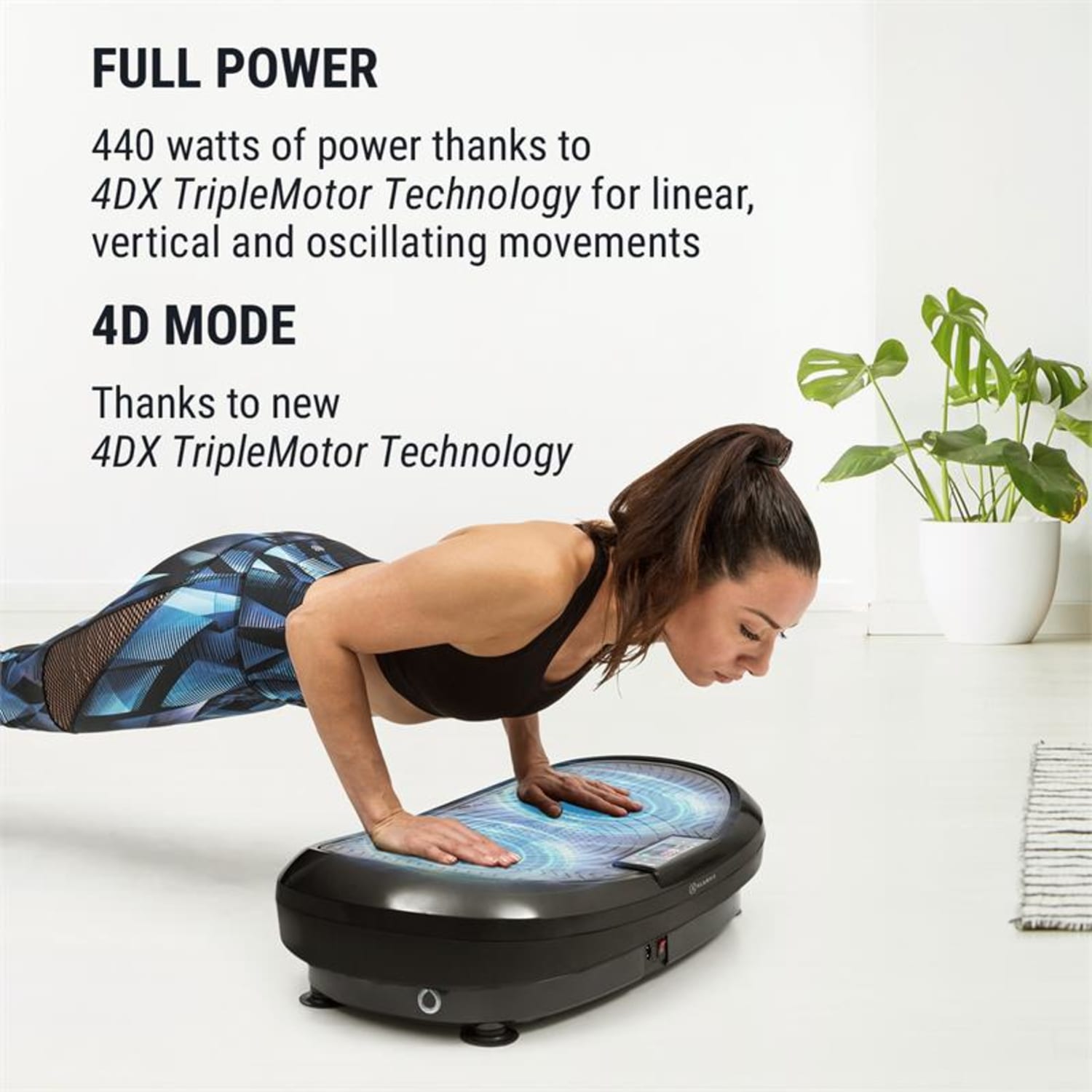 VIBE 4DX trilplaat, 440 W, 10 modi, 4DX TripleMotor, grijs VIBE 4DX | Zwart