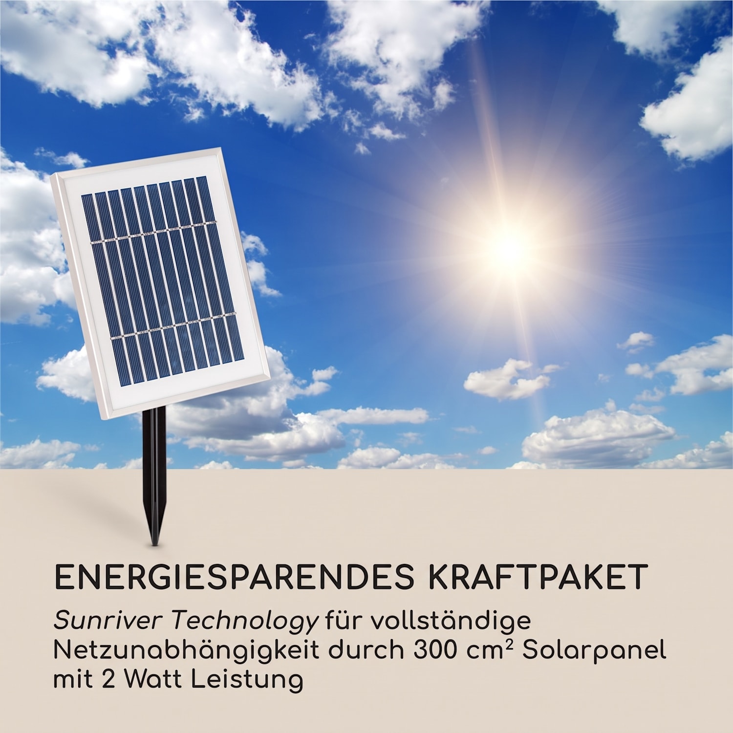 Liquitorre XL Solarbrunnen 200l/h Solarpanel 2W Akku LED Polyresin 34 x 70 x 34 cm