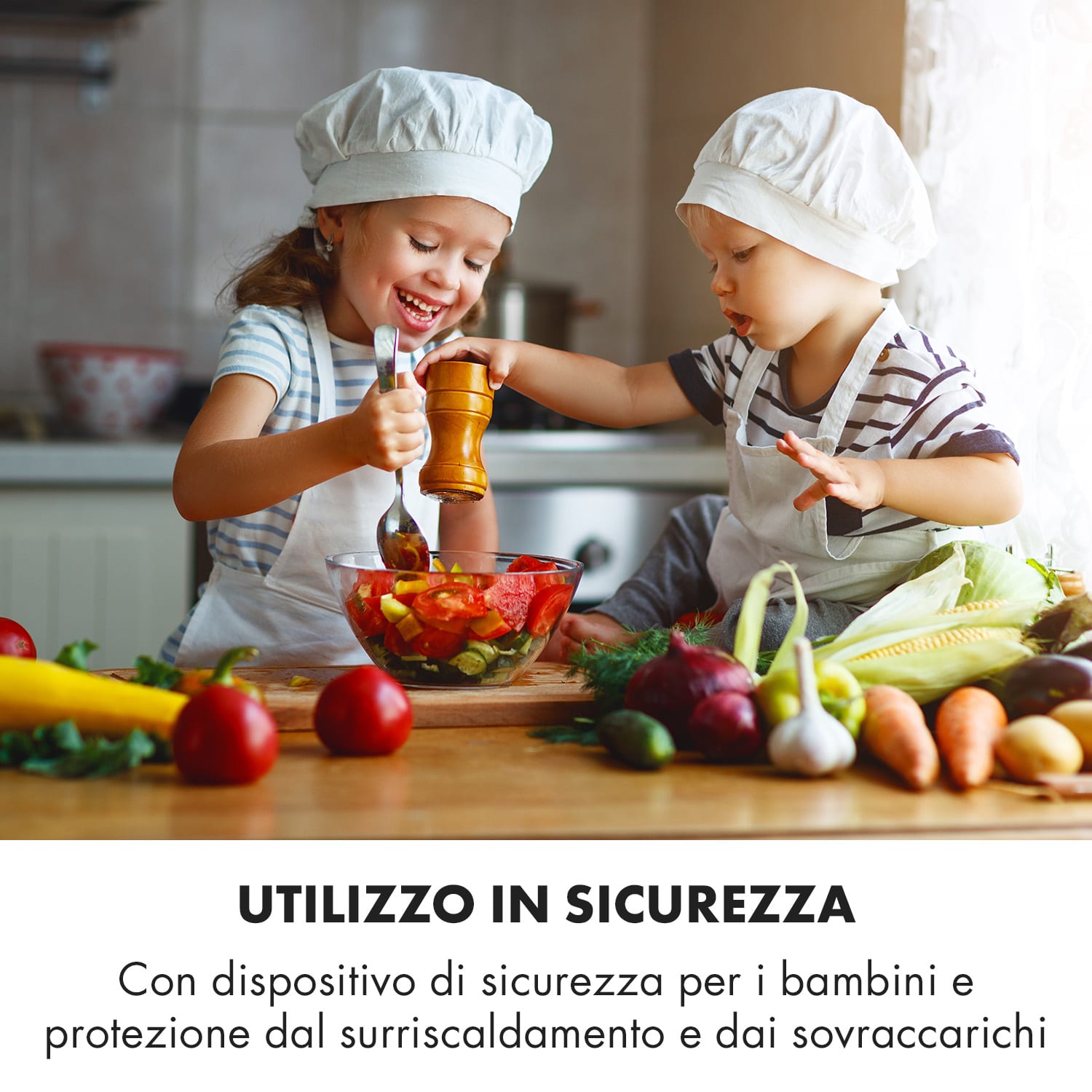 SlimChef piano cottura a induzione 1800W timer 3 ore 10 livelli nero 