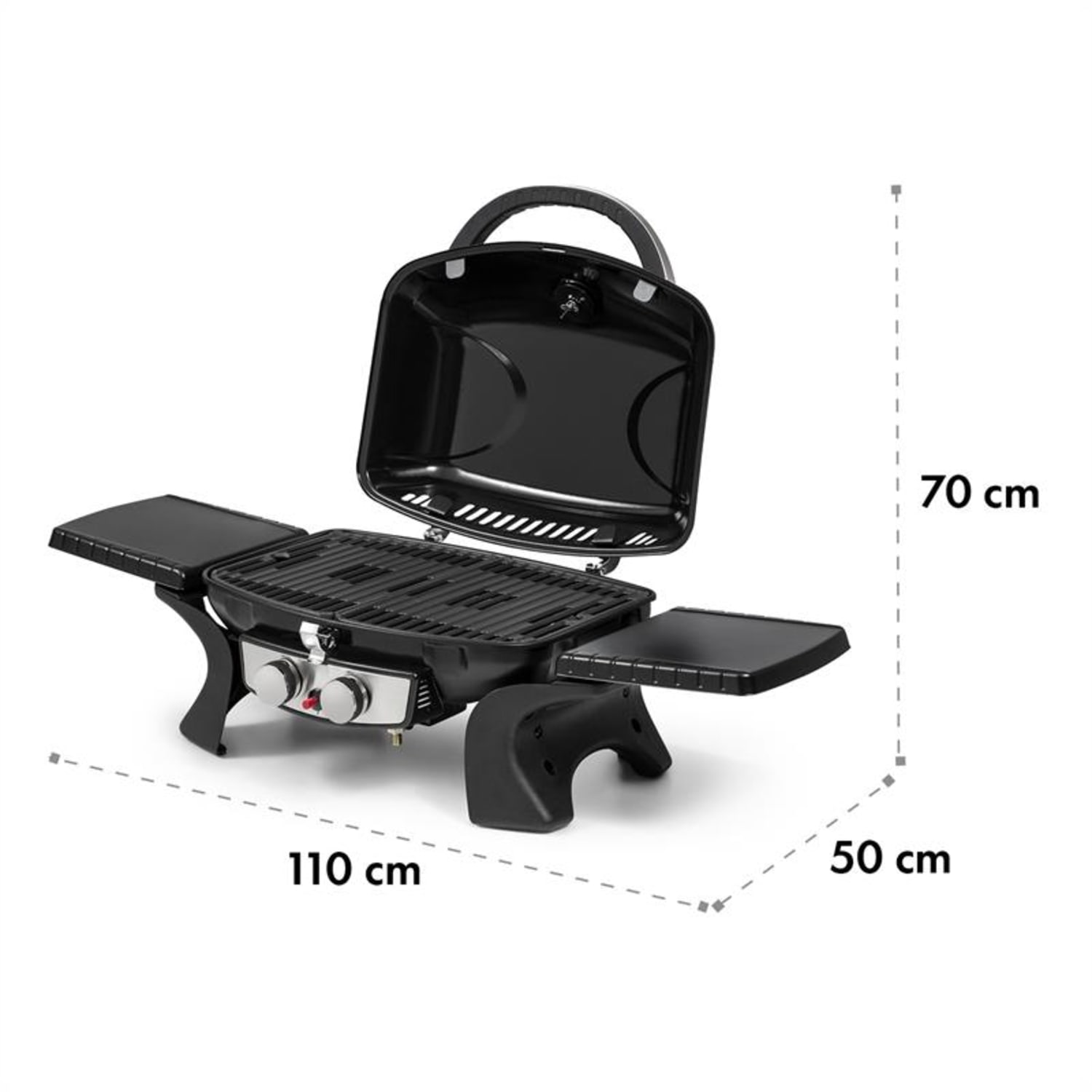 Parforce Duo 2 Gasgrill Brenner 4,4kW 15000BTU 300°C schwarz 