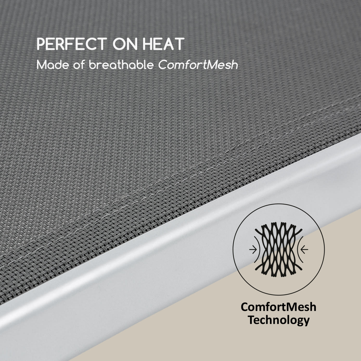 Sun Valley, leżak ogrodowy, leżanka, składany, poduszka Ciemnoszary