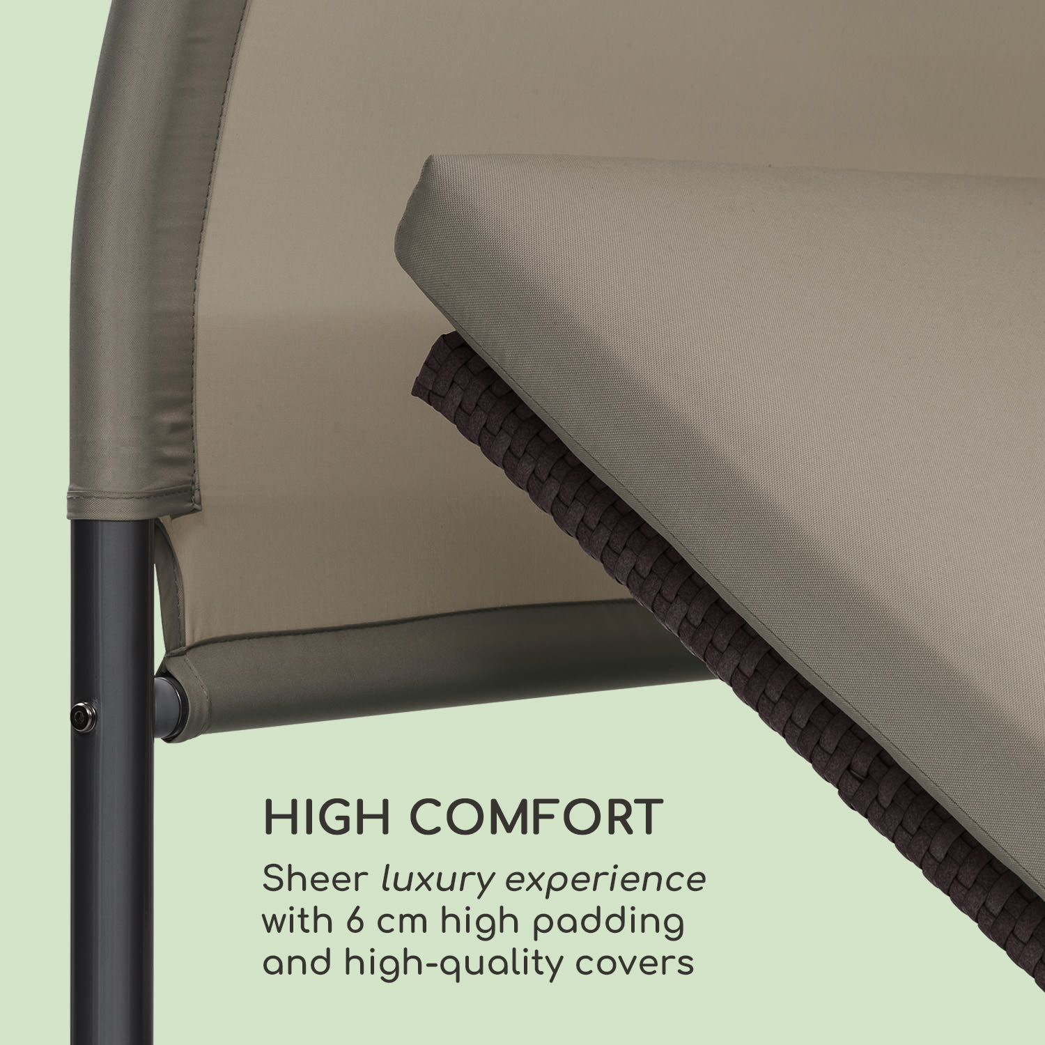 Eremitage Double Lounger, ležadlo pre 2 osoby, hliníkový rám/ratan, hnedé Svetlá taupe