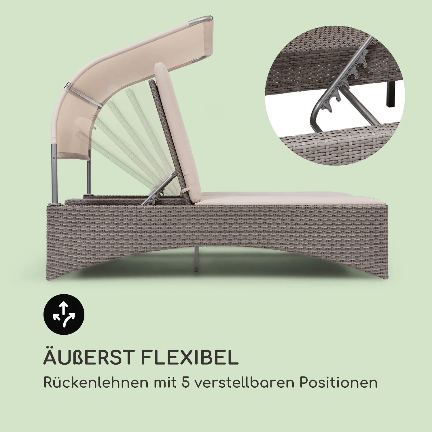 Rubal blumfeldt        Eremitage Double Lounger SonnenliegeQA 5555