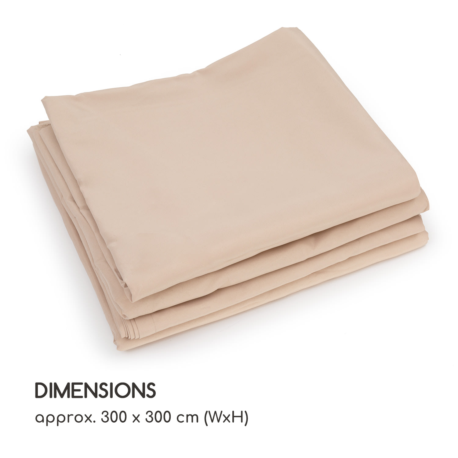 Eremitage Double Sunbed, lehátko, pre 2 osoby, oceľový rám, slnečná strieška, závesy, taupe Zemitá hnedá / piesok