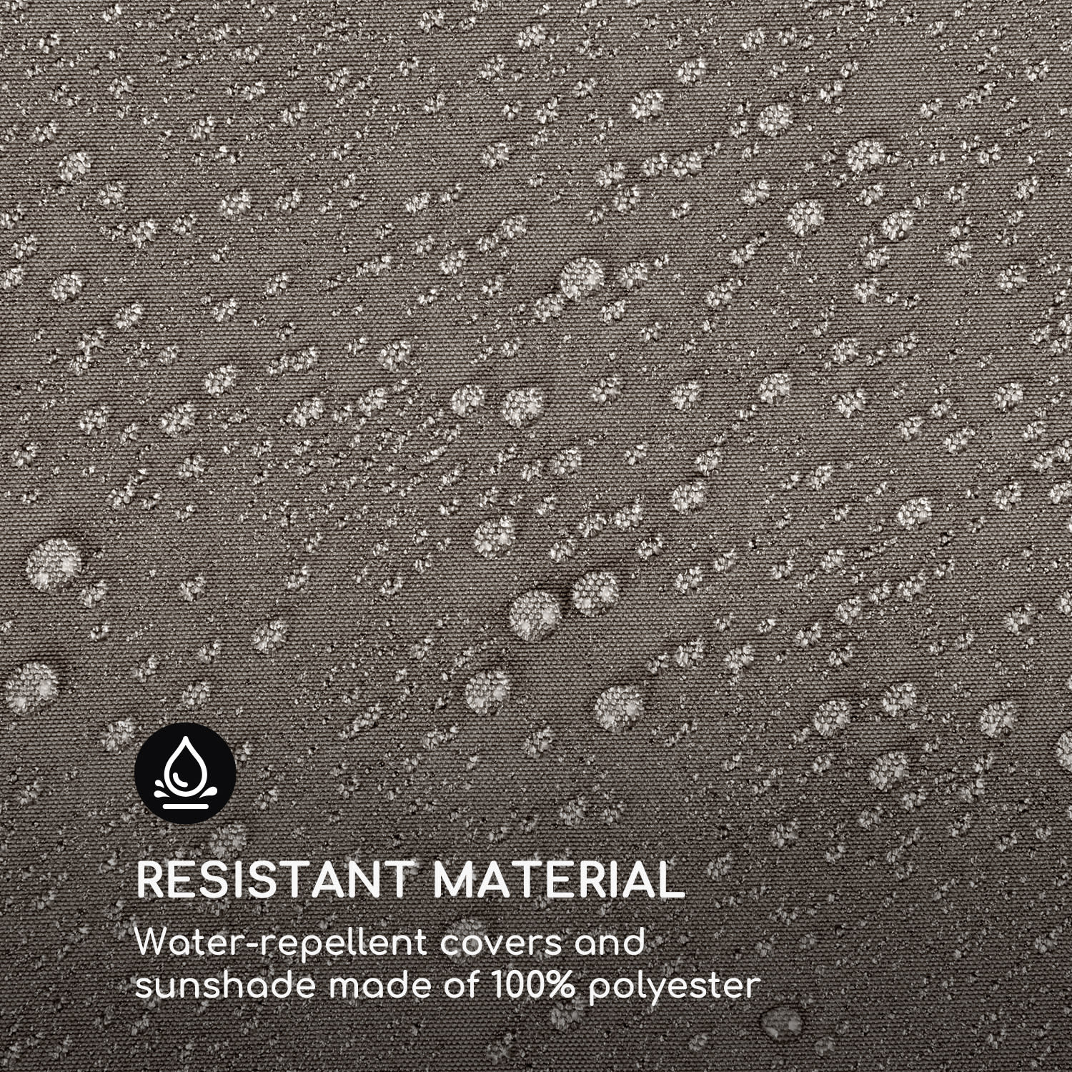 Eremitage Double Sunbed, lehátko, pre 2 osoby, oceľový rám, slnečná strieška, závesy, taupe Zemitá hnedá / piesok