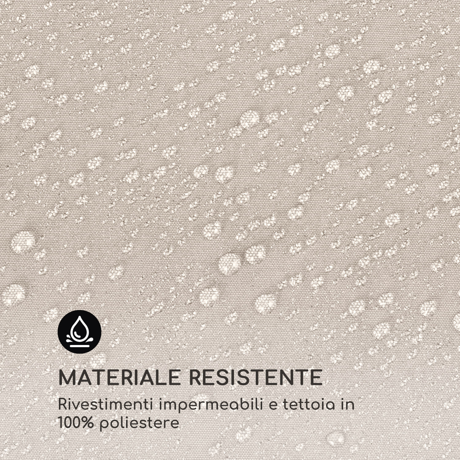 Eremitage Double Sunbed per 2 persone telaio in acciaio tendine parasole crema Bianco