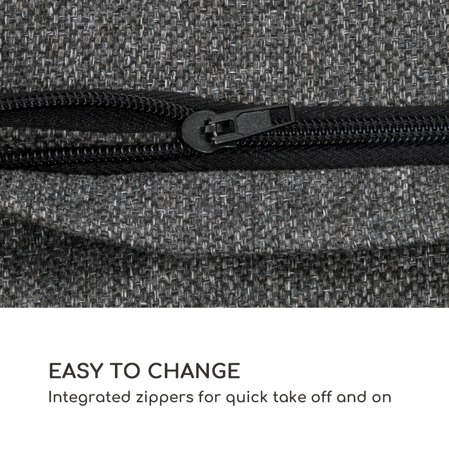 Titania Pillows, vankúš, polyester, nepremokavý, melírovaný tmavosivý 