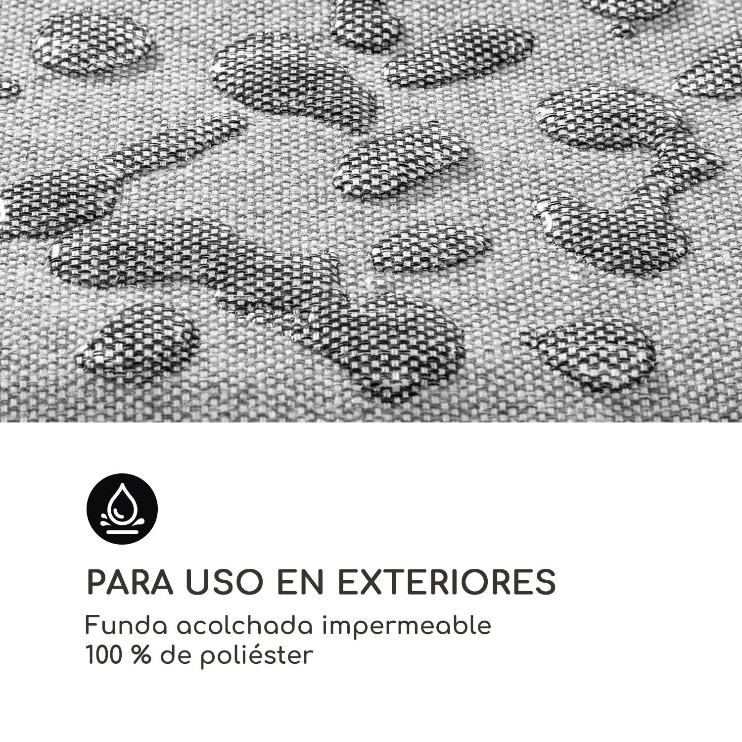 Titania Dining Fundas de tapicería 10 piezas 100% Poliéster impermeable Gris claro 