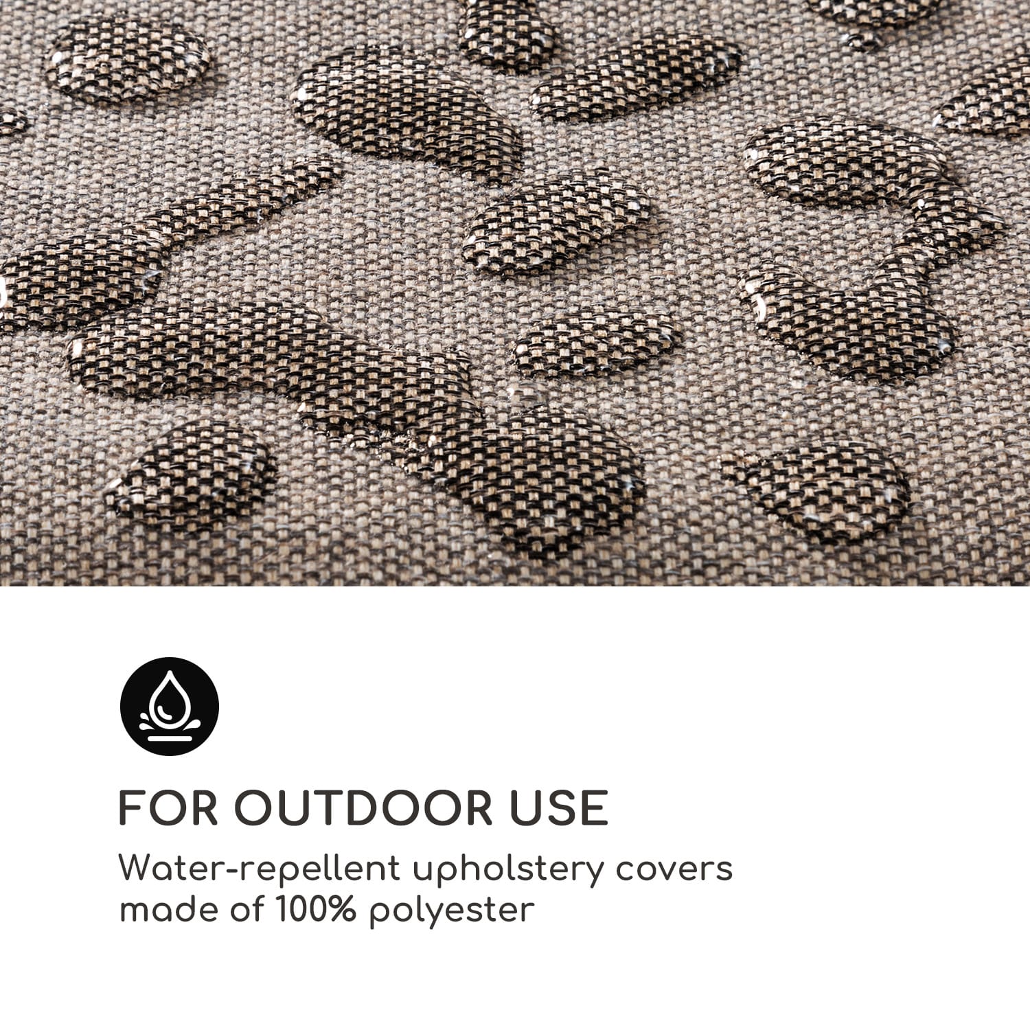 Titania Dining Set, poszewki na meble ogrodowe, 10 części, 100% poliester, kolor brązowy