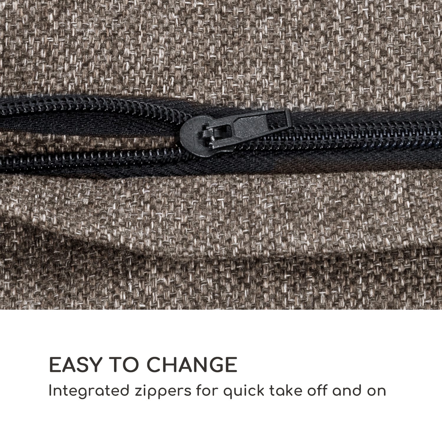 Titania Dining Set, poszewki na meble ogrodowe, 10 części, 100% poliester, kolor brązowy