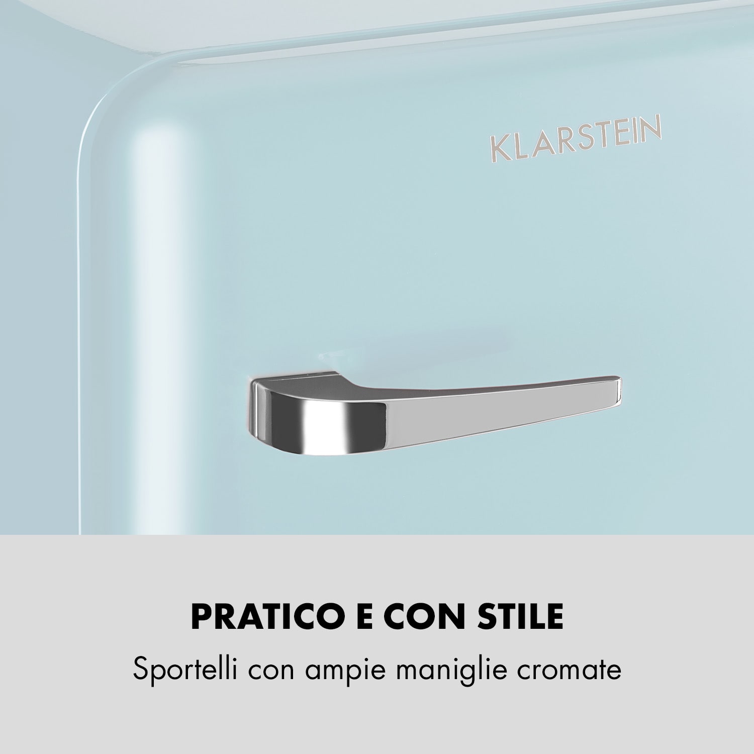 Audrey Mini - Frigorifero rétro, 48 L, 2 livelli 48 Ltr | Azzurro pastello