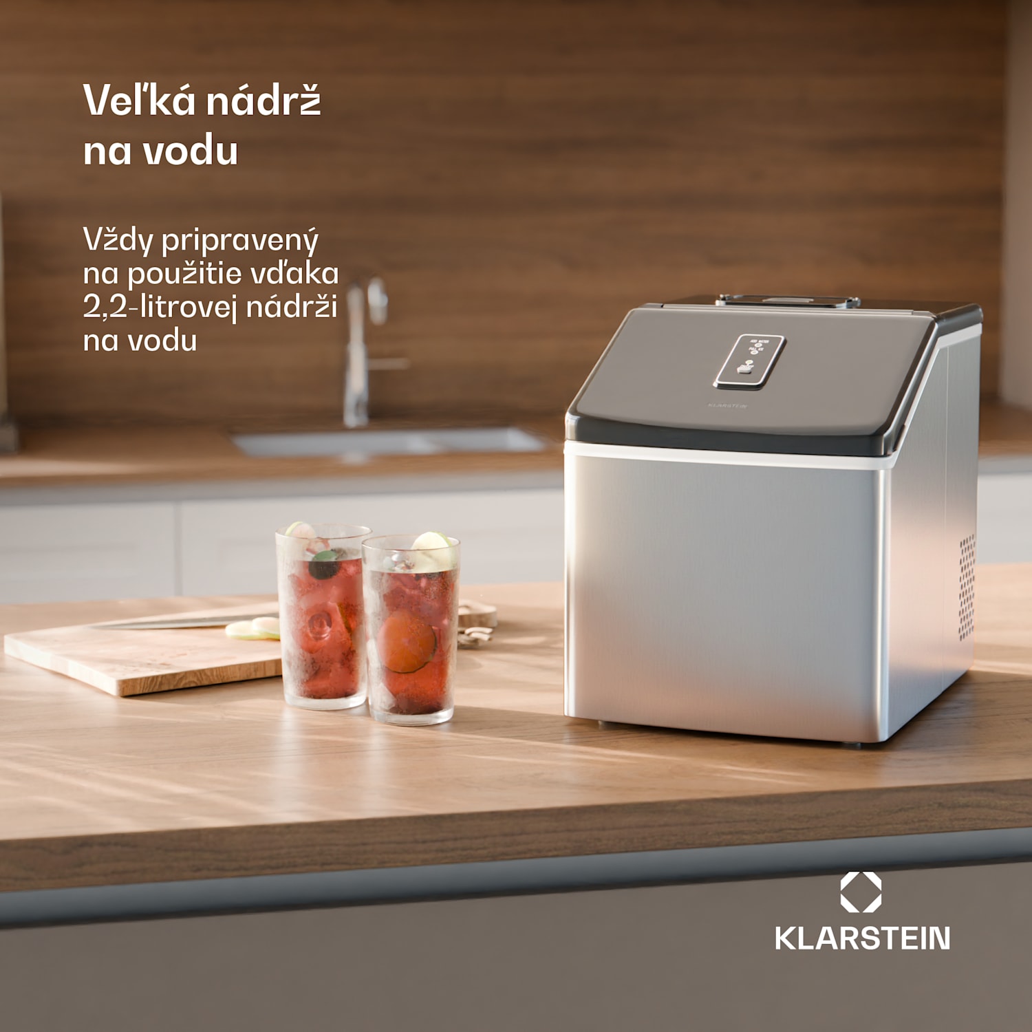 Clearcube, výrobník ľadu, 13 kg/24 h, nehrdzavejúca oceľ, čierny Nehrdzavejúca oceľ