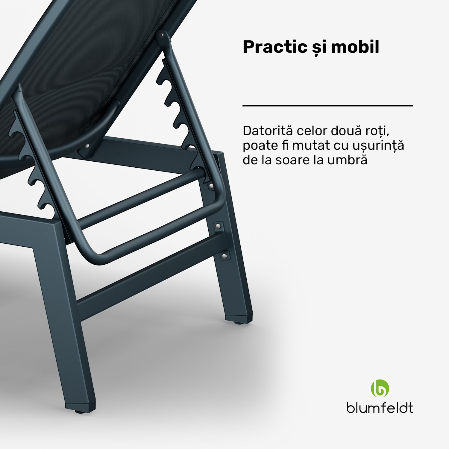 Renazzo Lounge, șezlong, 70/30 din aluminiu din PVC / PE, din 6 straturi, antracit 