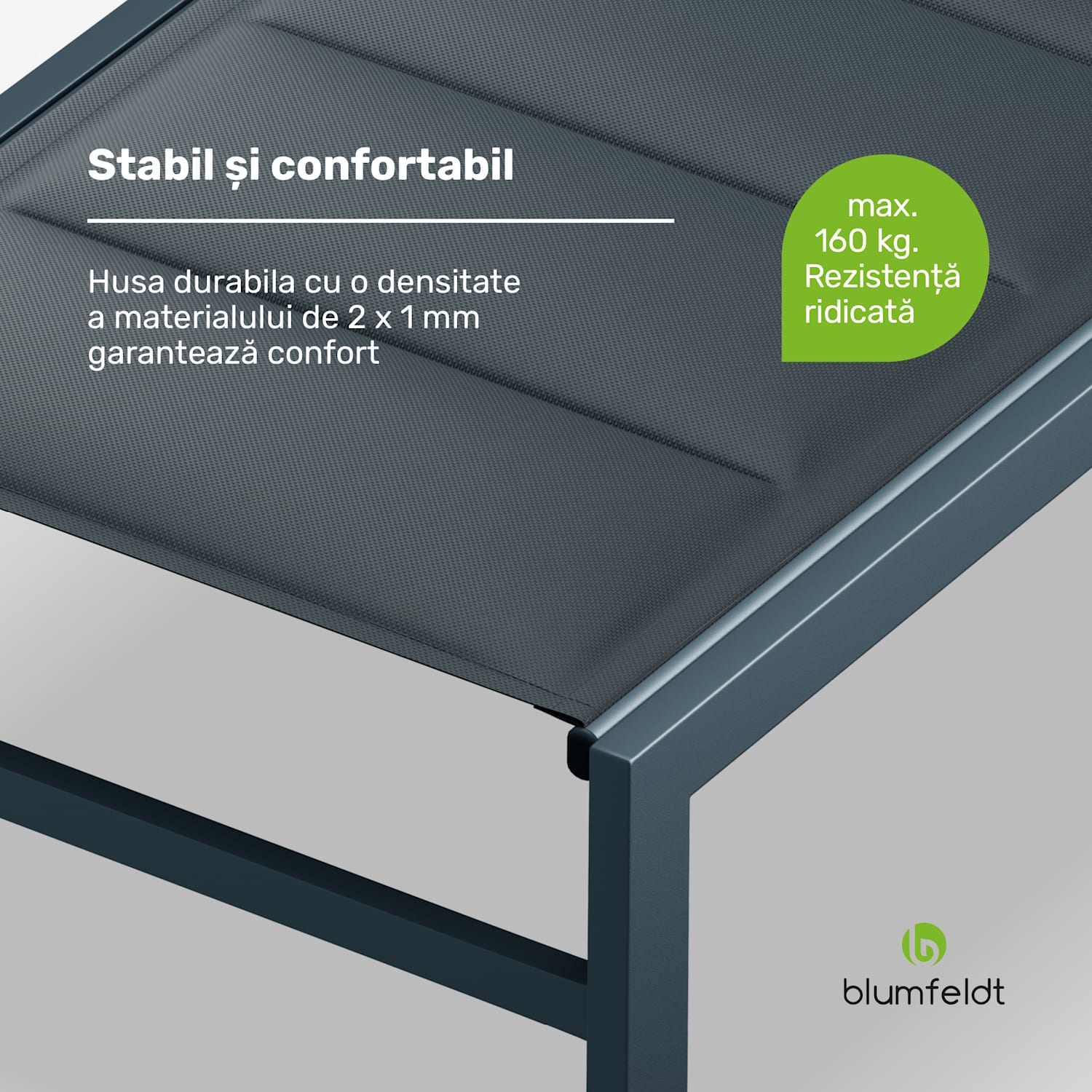 Renazzo Lounge, șezlong, 70/30 din aluminiu din PVC / PE, din 6 straturi, antracit 