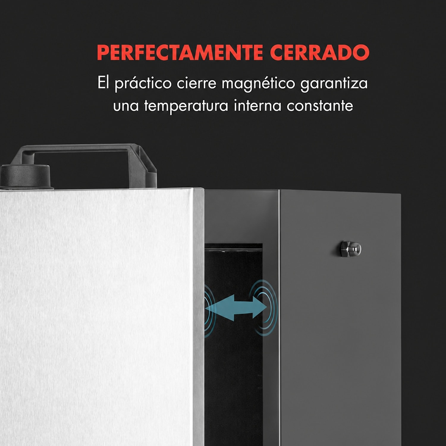 Flintstone Steel horno para ahumar 1.600 W termómetro integrado acero inoxidable Plata Metálica