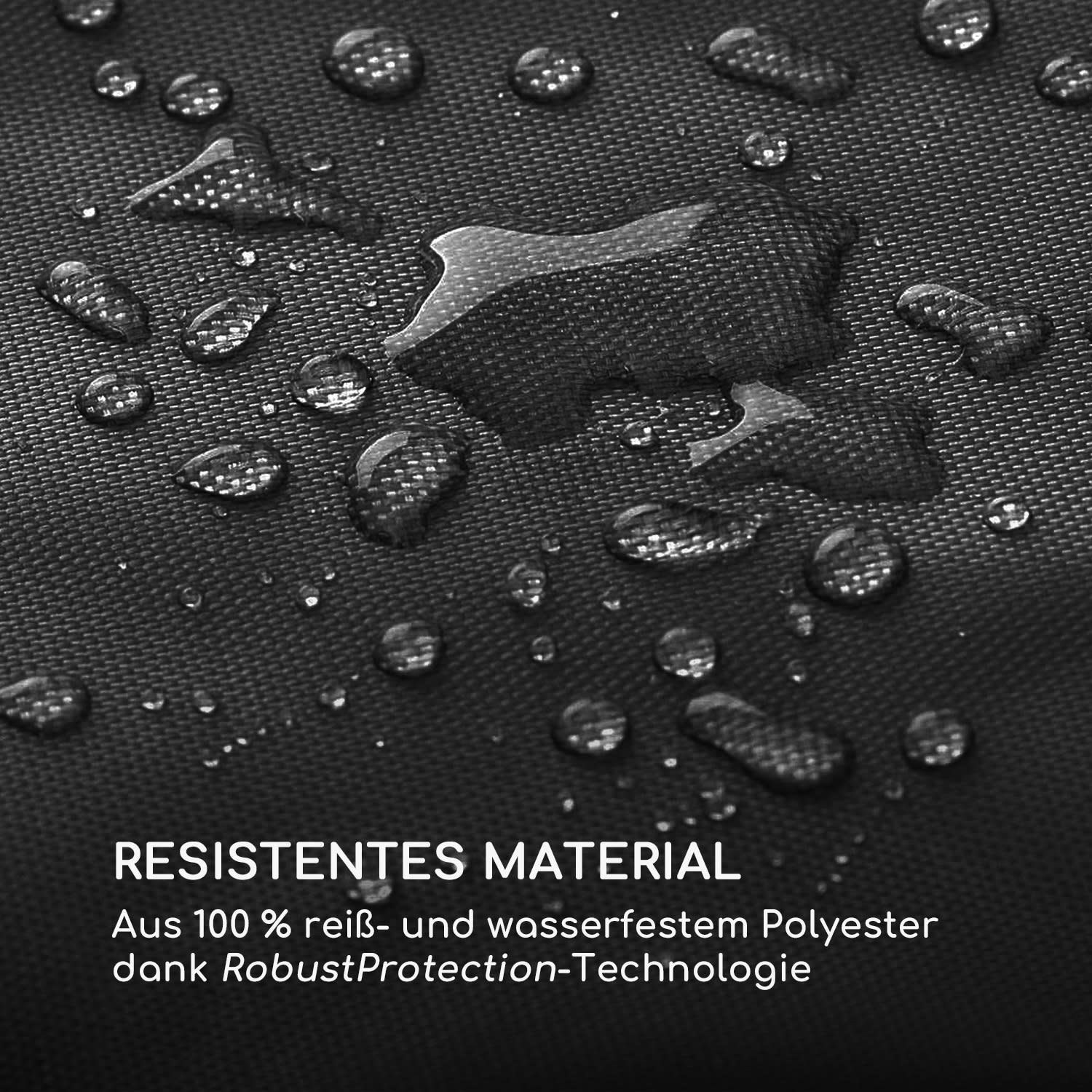 Bella Donna Wetterschutz 100% Polyester wasserfest schwarz 