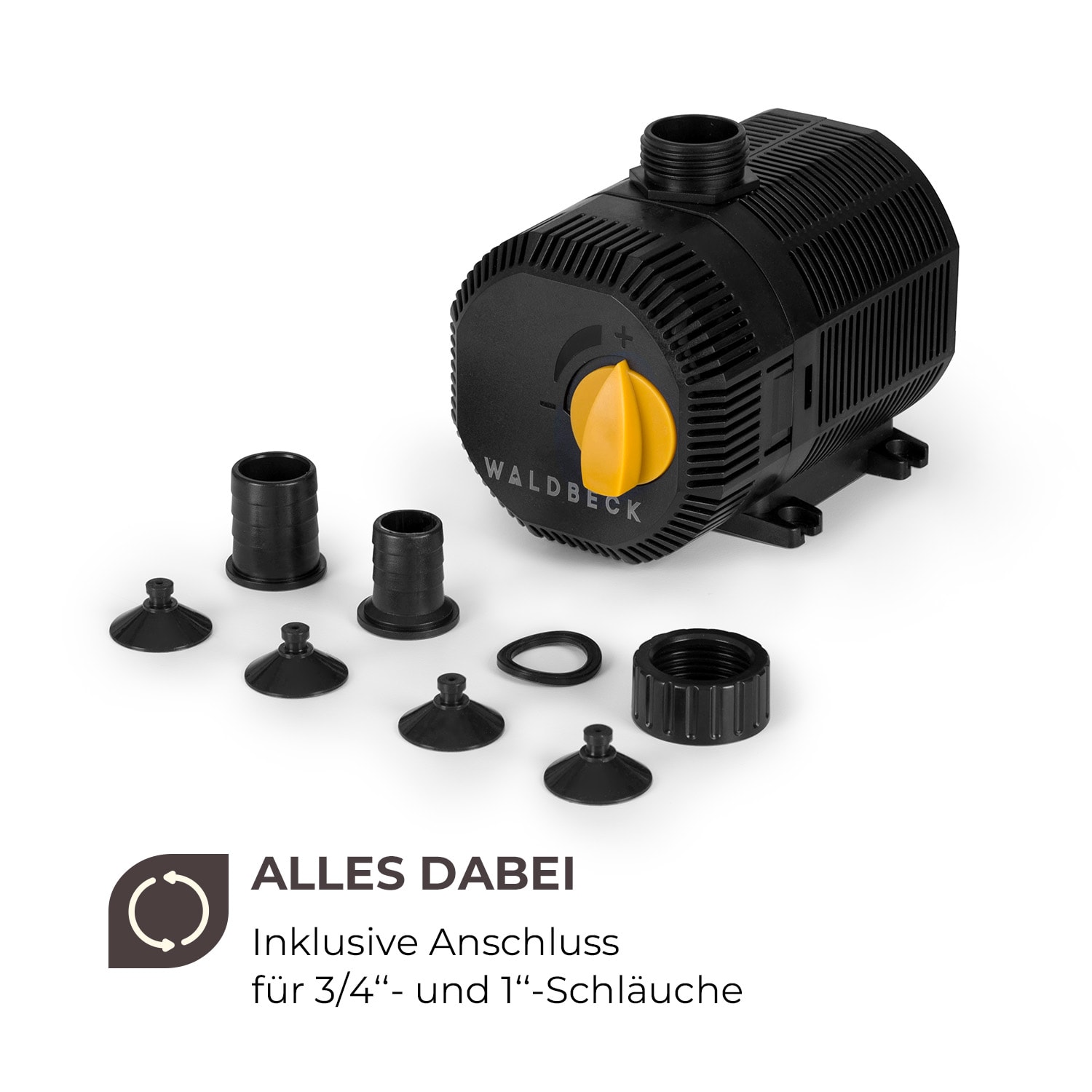 Nemesis T35 Teichpumpe 35W Leistung 2 m Förderhöhe 2300l/h Durchsatz 35 W