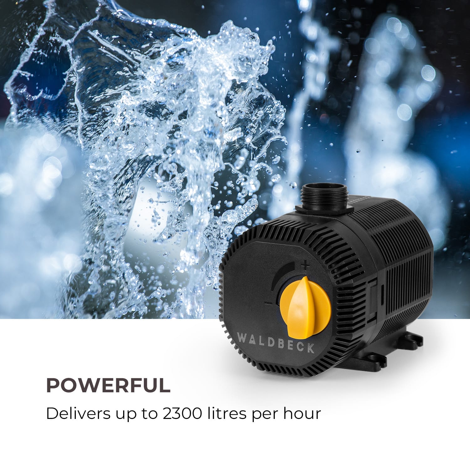 Nemesis T35, pompa do oczka wodnego, 35 W, maks. głębokość zanurzenia 2 m, 2300 l/h 35 W