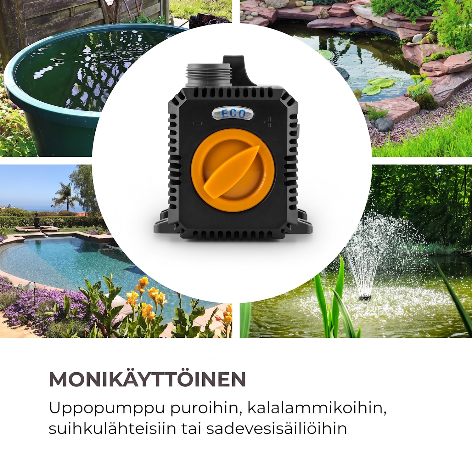 Lagoon 5200 lammenpumppu 5 200 l/h EcoSave: 40 W 4,8 m nostokorkeus 40 W