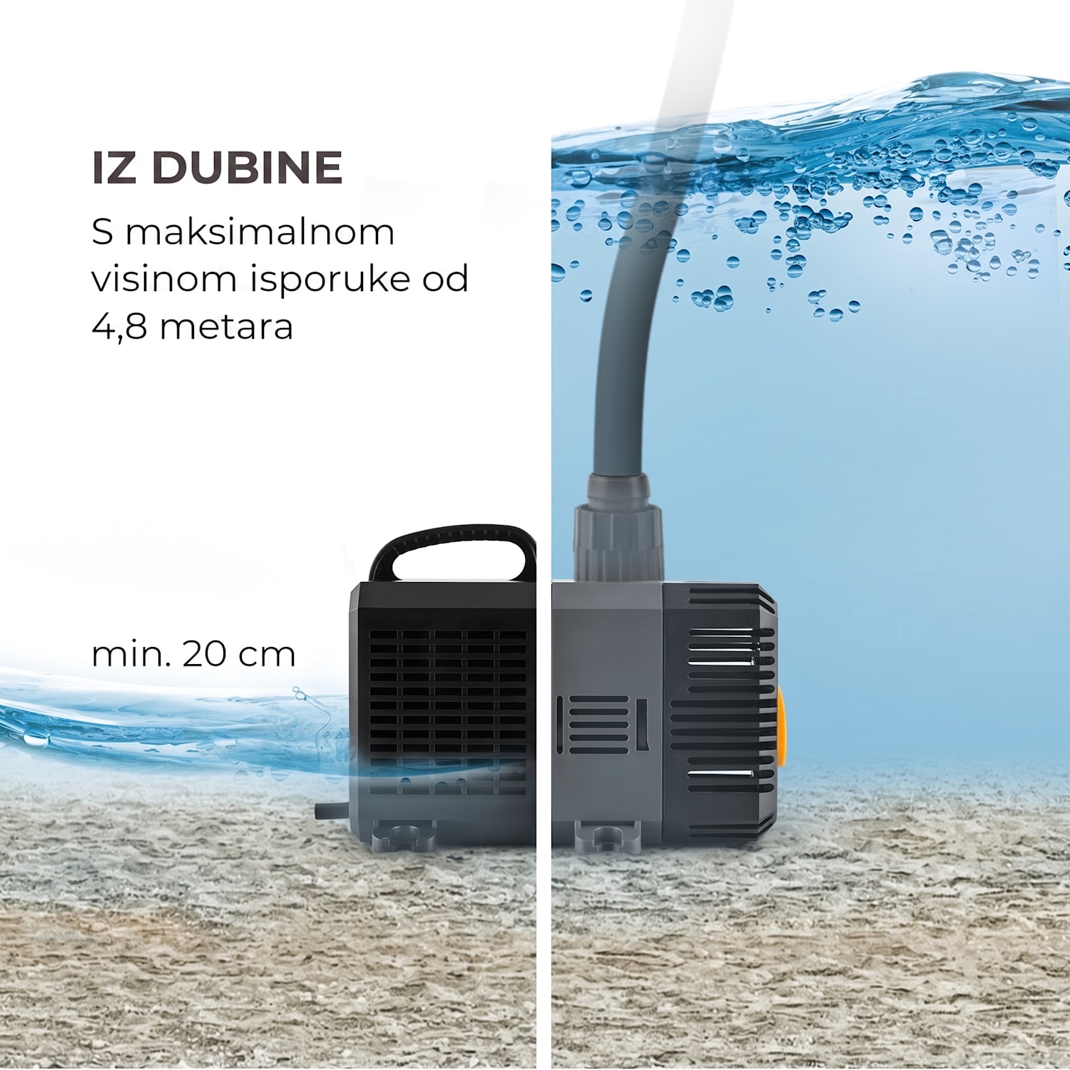 Lagoon 5200, pumpa za ribnjak i akvarij, 5200 L/H, EcoSave: 40 W, dubina ponora 4,8 m 40 W