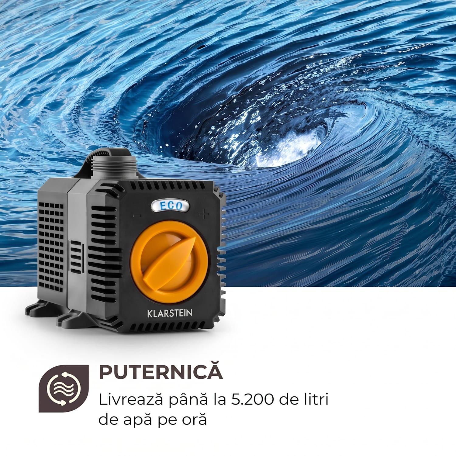 Lagoon 5200, pompă pentru iaz sau acvariu, 5200 l / h, ECOSAVE: 40 W, 4,8 M 40 W