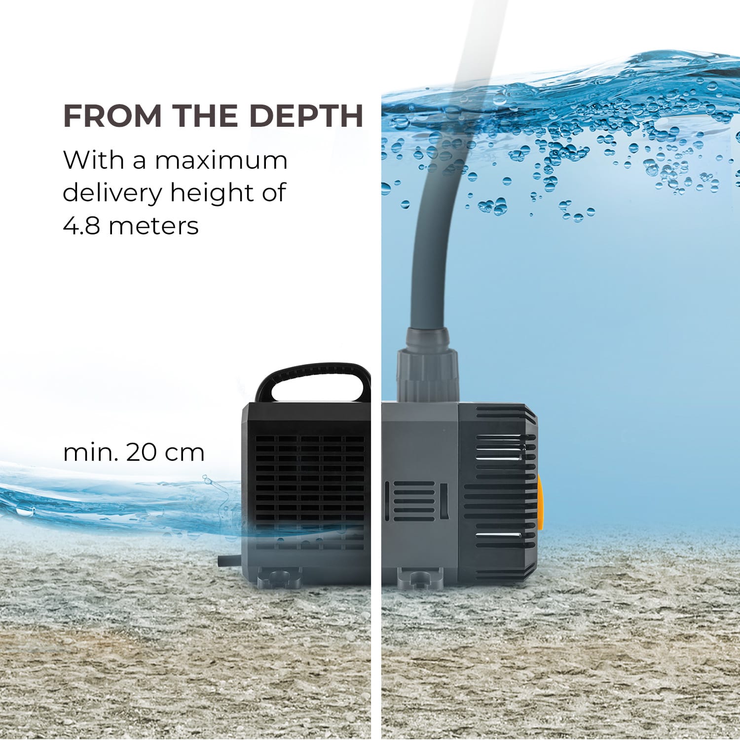 Lagoon 5200 Pond Pump 5,200 l / h EcoSave: 40 Watts 4.8 m Delivery Pressure 40 W
