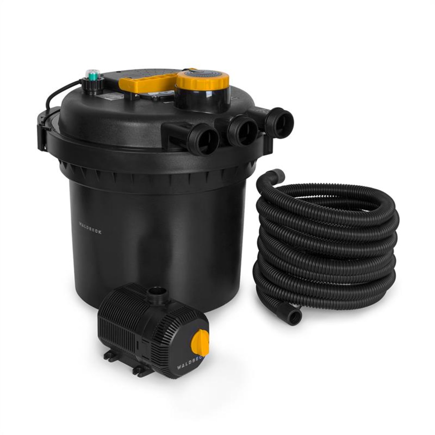 Aquaklar, set tlačnega filtra za jezerce, 11W UV-C čistilec, 35W črpalka, 5 m cev 