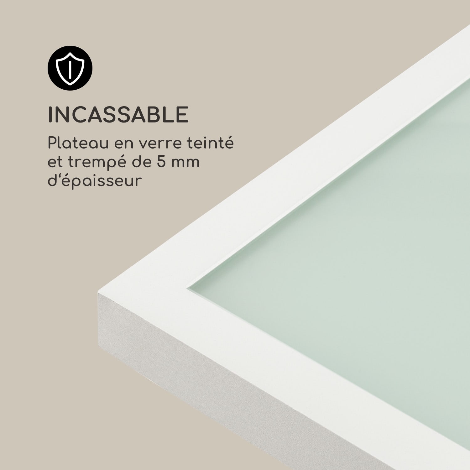 Pamplona Extension table de jardin 180 x 83 cm max. aluminium verre blanc Blanc