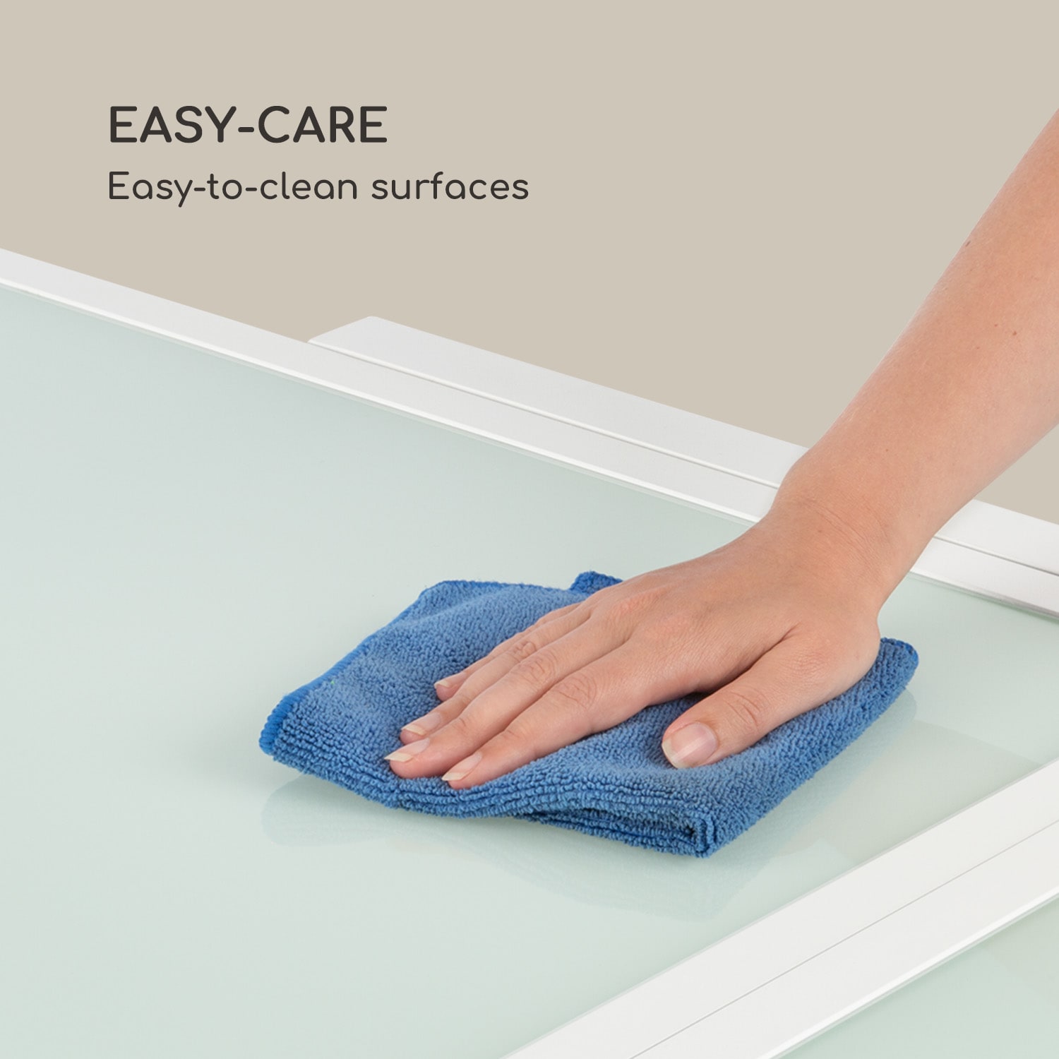 Pamplona Extension tuintafel max. 180 x 83 cm aluminium glas wit Wit