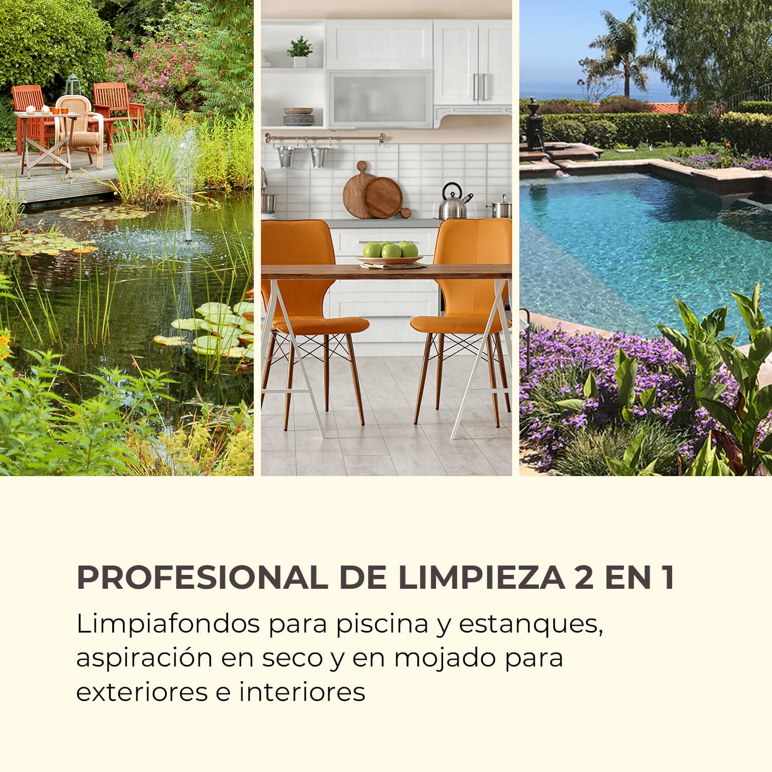 Lakeside Power Aspiradora para estanques y lodo 1400W 18kPa Depósito de 35l Azul 