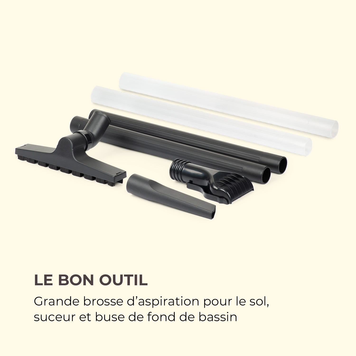 Lakeside Power vijverzuiger slibzuiger 1400W 18kPa 35L tank grijs 