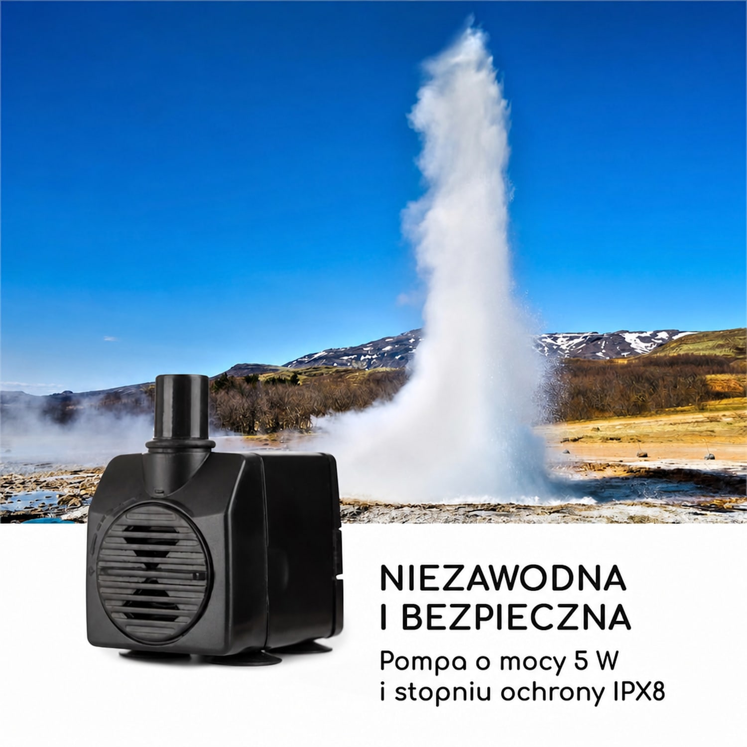 Golden Orchid fontanna ogrodowa pompa 5W IPX8 do wnętrz i na zewnątrz, wygląd mosiężny 