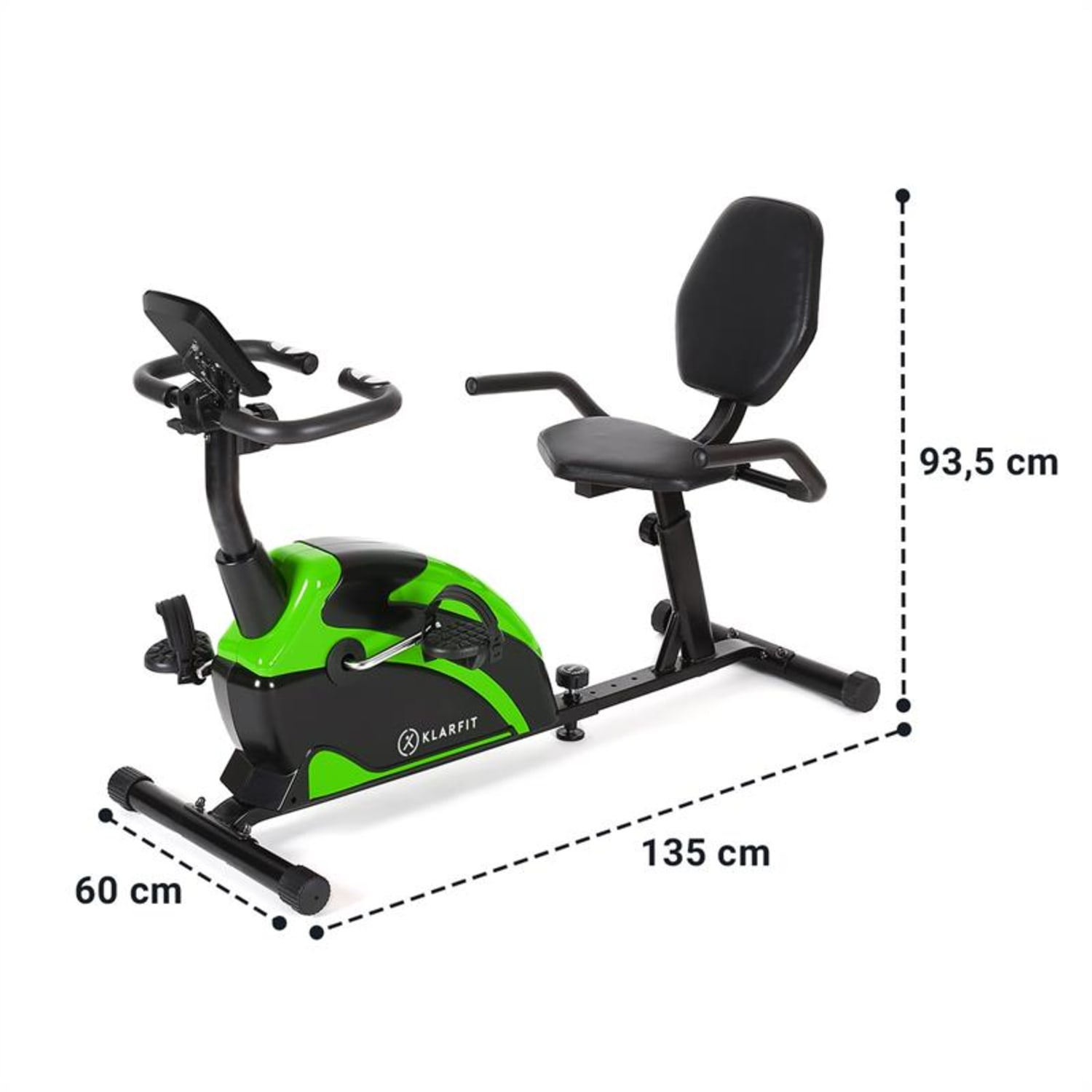 Relaxbike 6.0 SE, fekvő ergométer, fekvő szobabicikli, 12 kg, mágneses ellenállás, 100 kg-ig