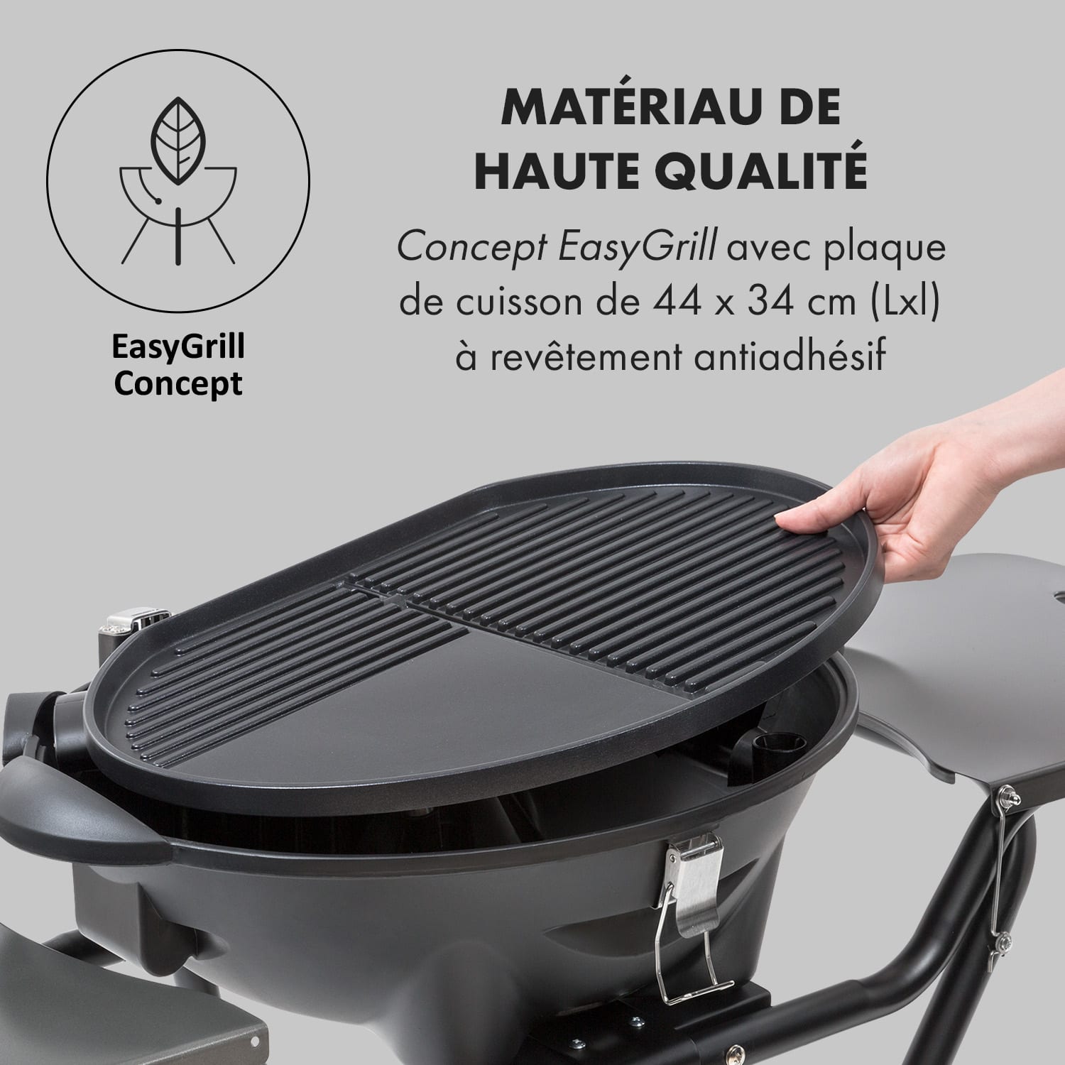 Tafelspitz Barbecue électrique pliable 2000/2400 W revêtement antiadhésif 