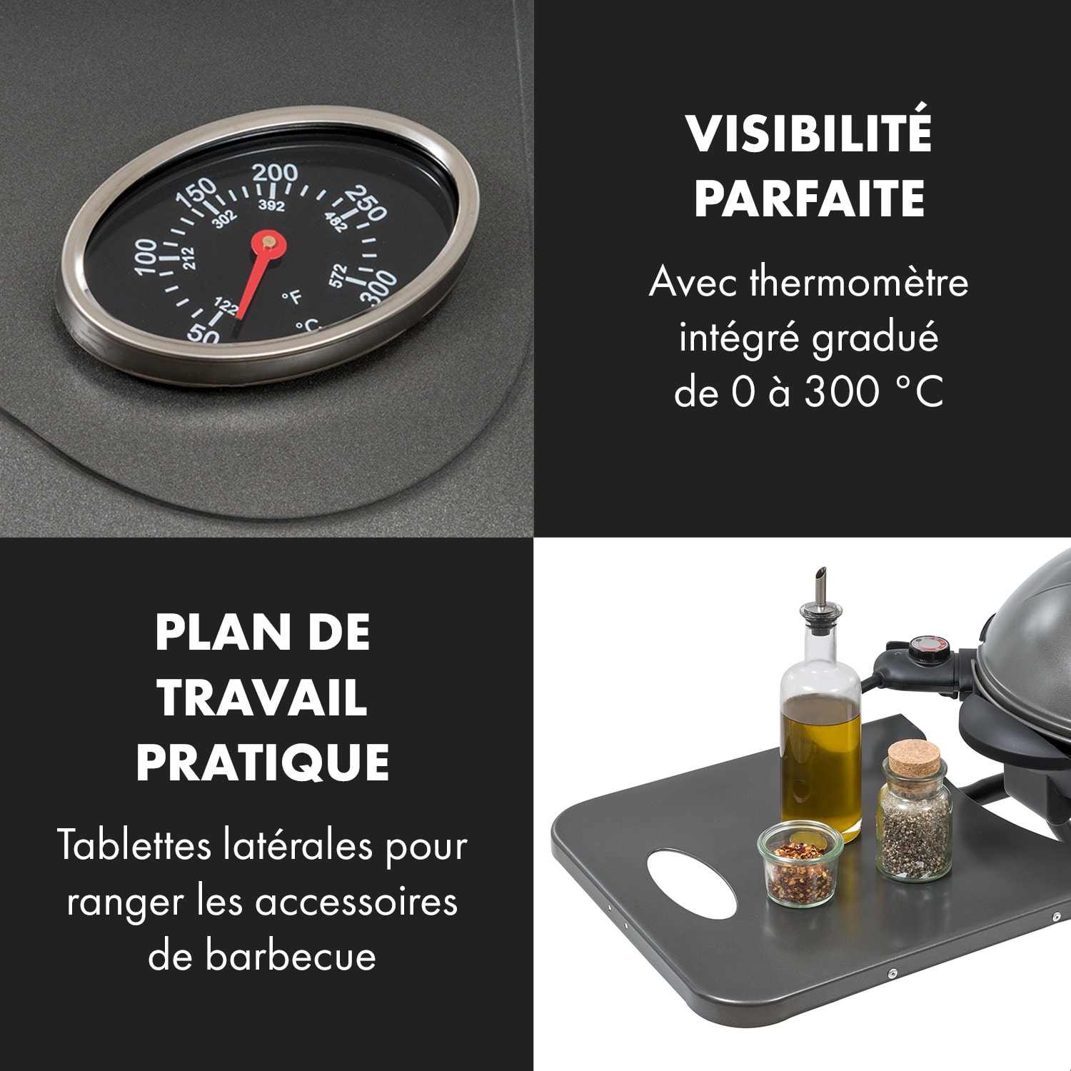 Tafelspitz Barbecue électrique pliable 2000/2400 W revêtement antiadhésif 
