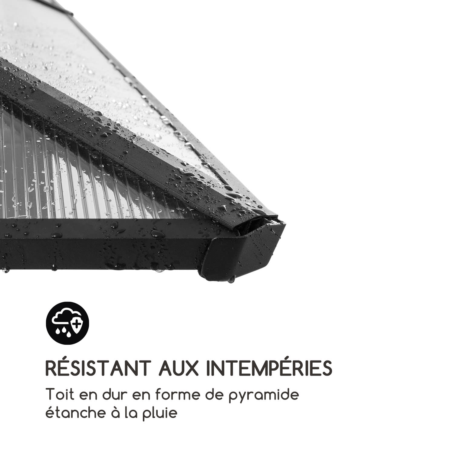 Pantheon Solid Sky Pergola 3 x 3m toît polycarbonate 