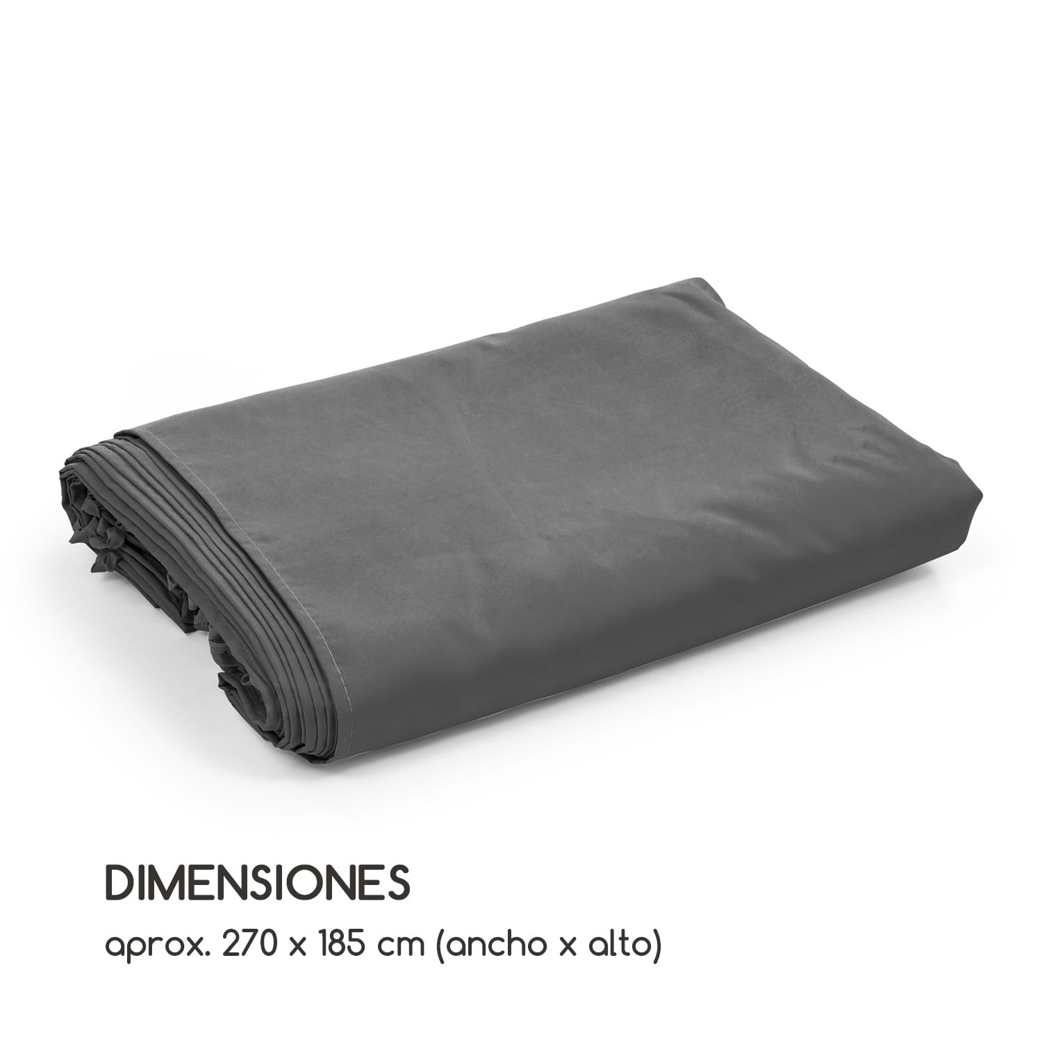 Pantheon Solid Sky Cortinas laterales para carpa 4 unidades Poliéster de 140g/m² Gris Gris